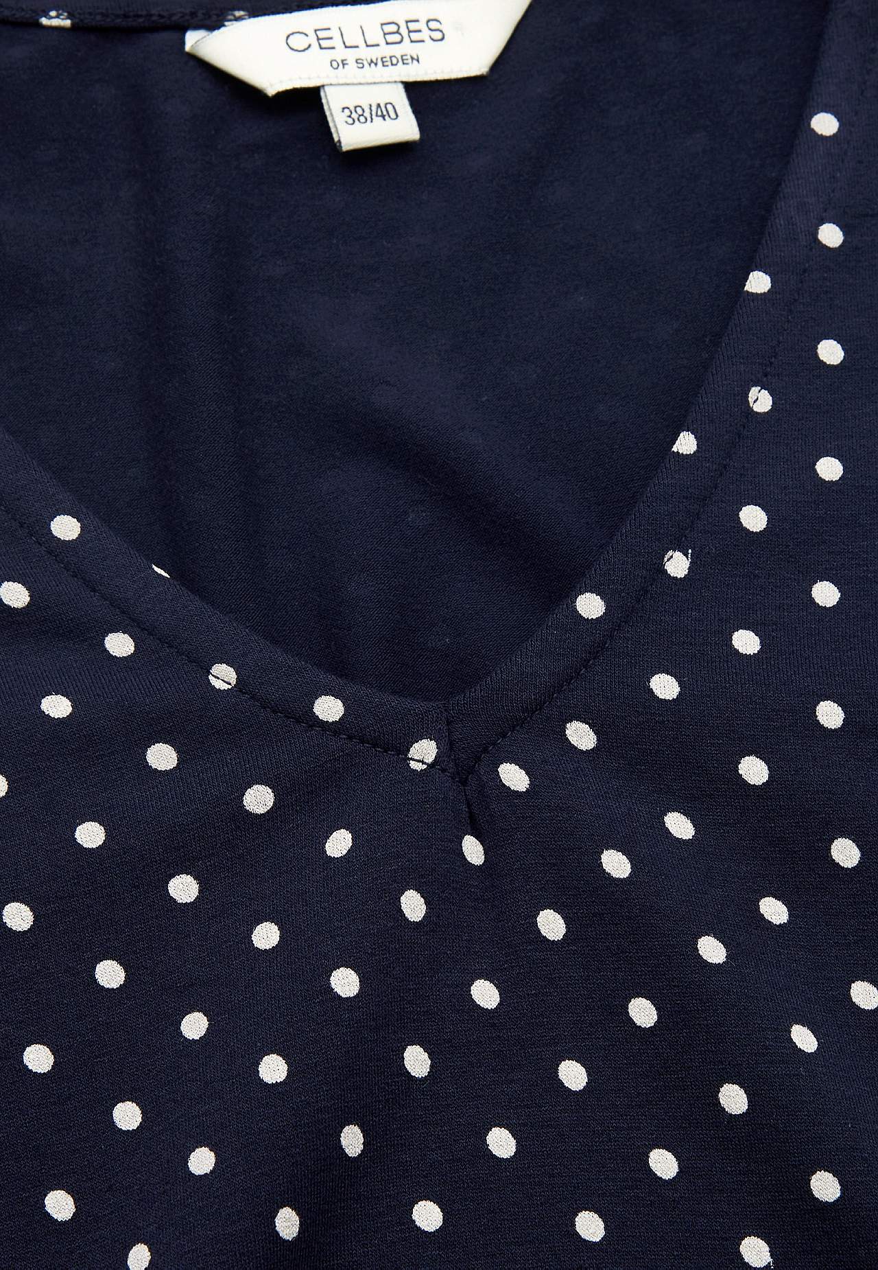 Jerseyjurk met korte mouwen met zakken Agatha