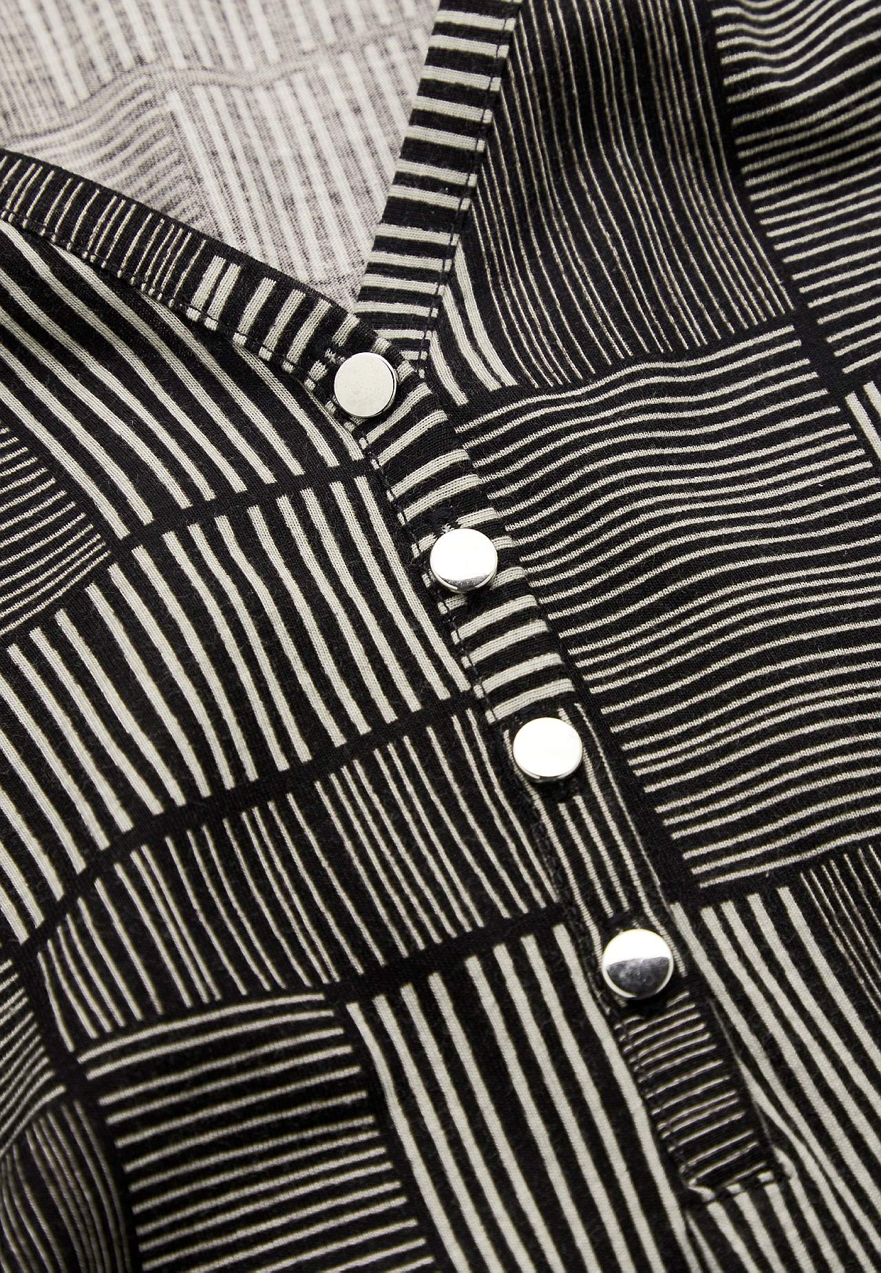 Jersey tuniek met v-halslijn