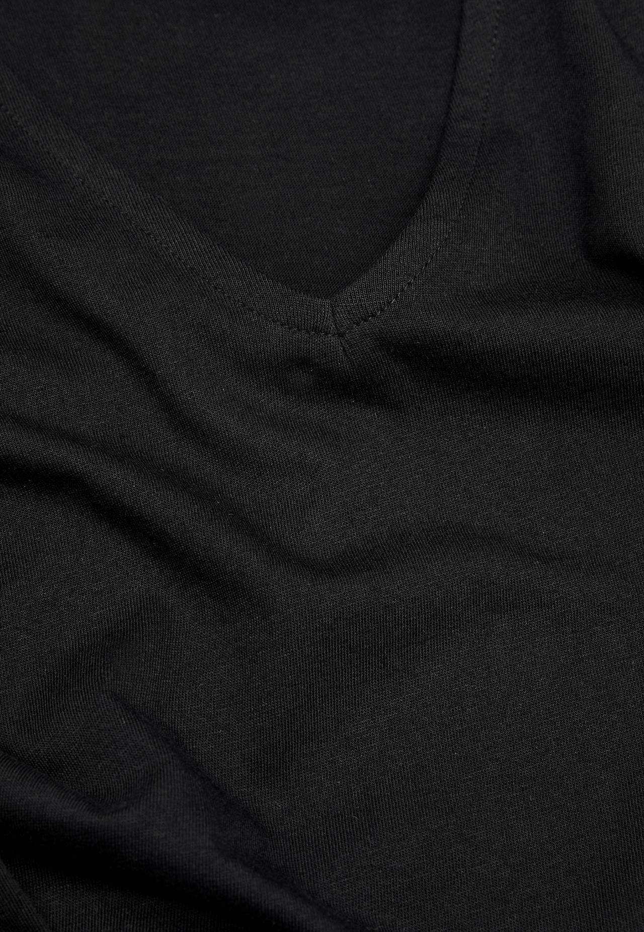 Zacht jersey-topje met v-hals