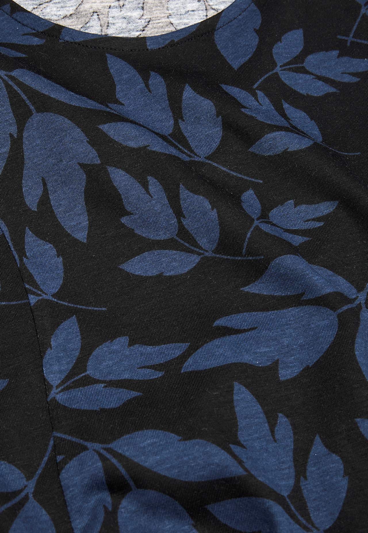Met patroon jerseyjurk met zakken
