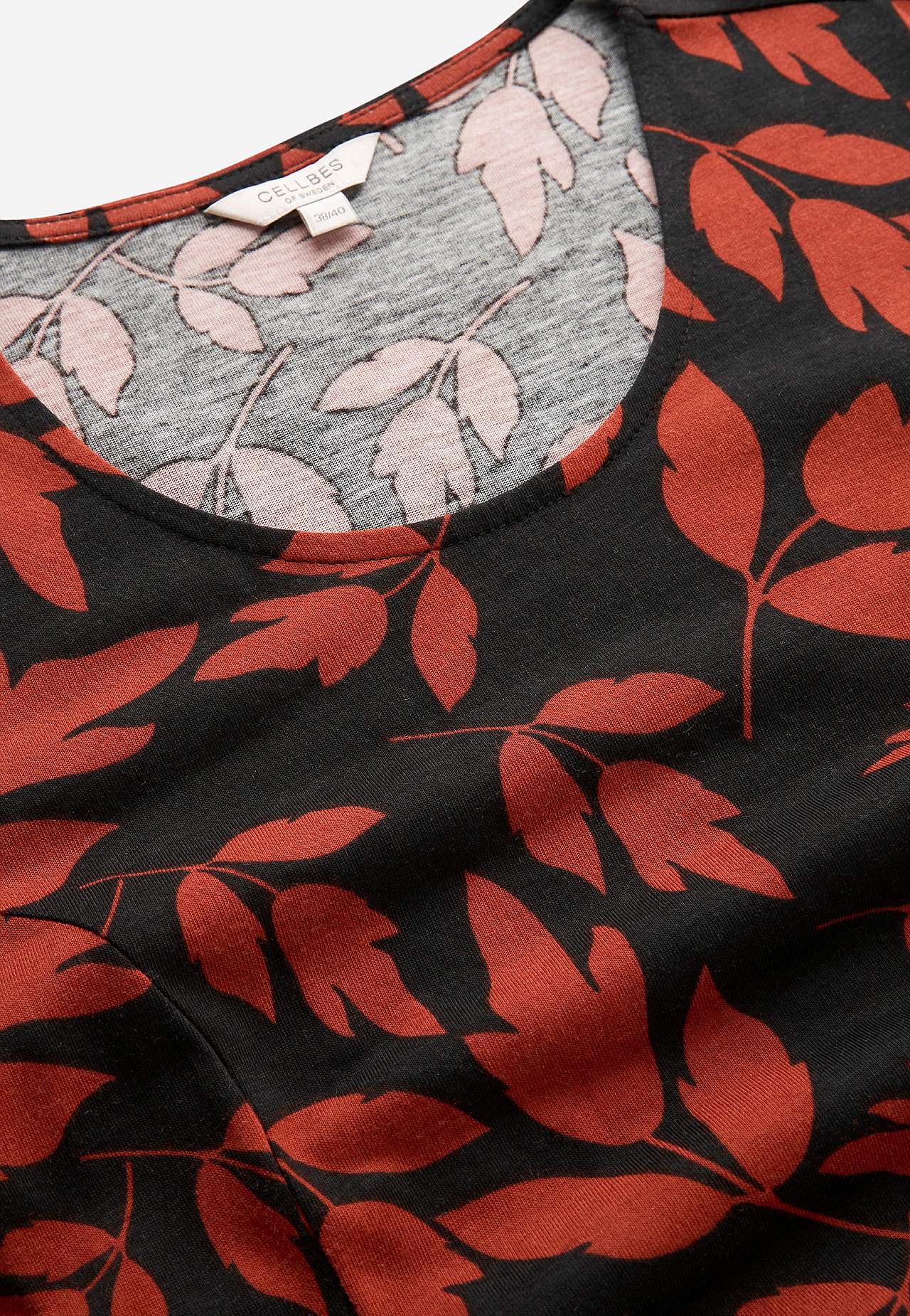 Met patroon jerseyjurk met zakken
