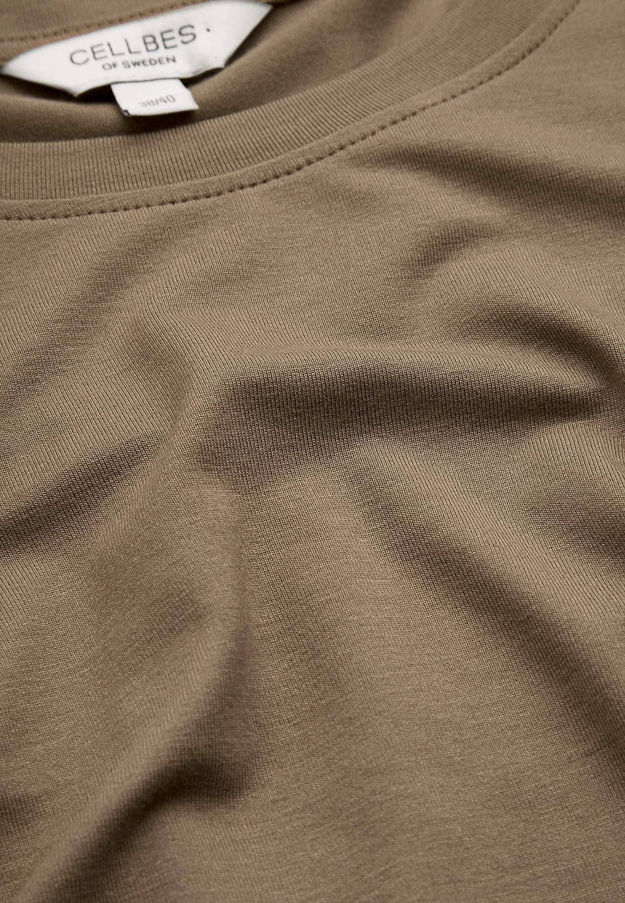 Jersey-topje met korte mouwen
