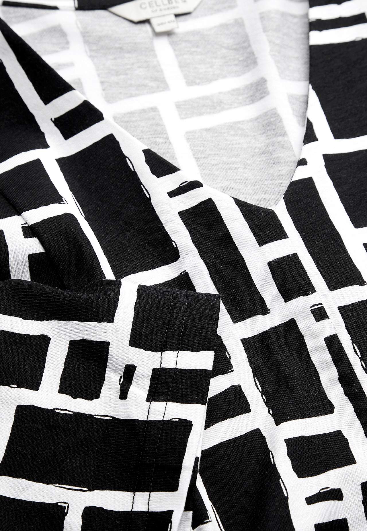 Jersey tuniek met kreuk detail