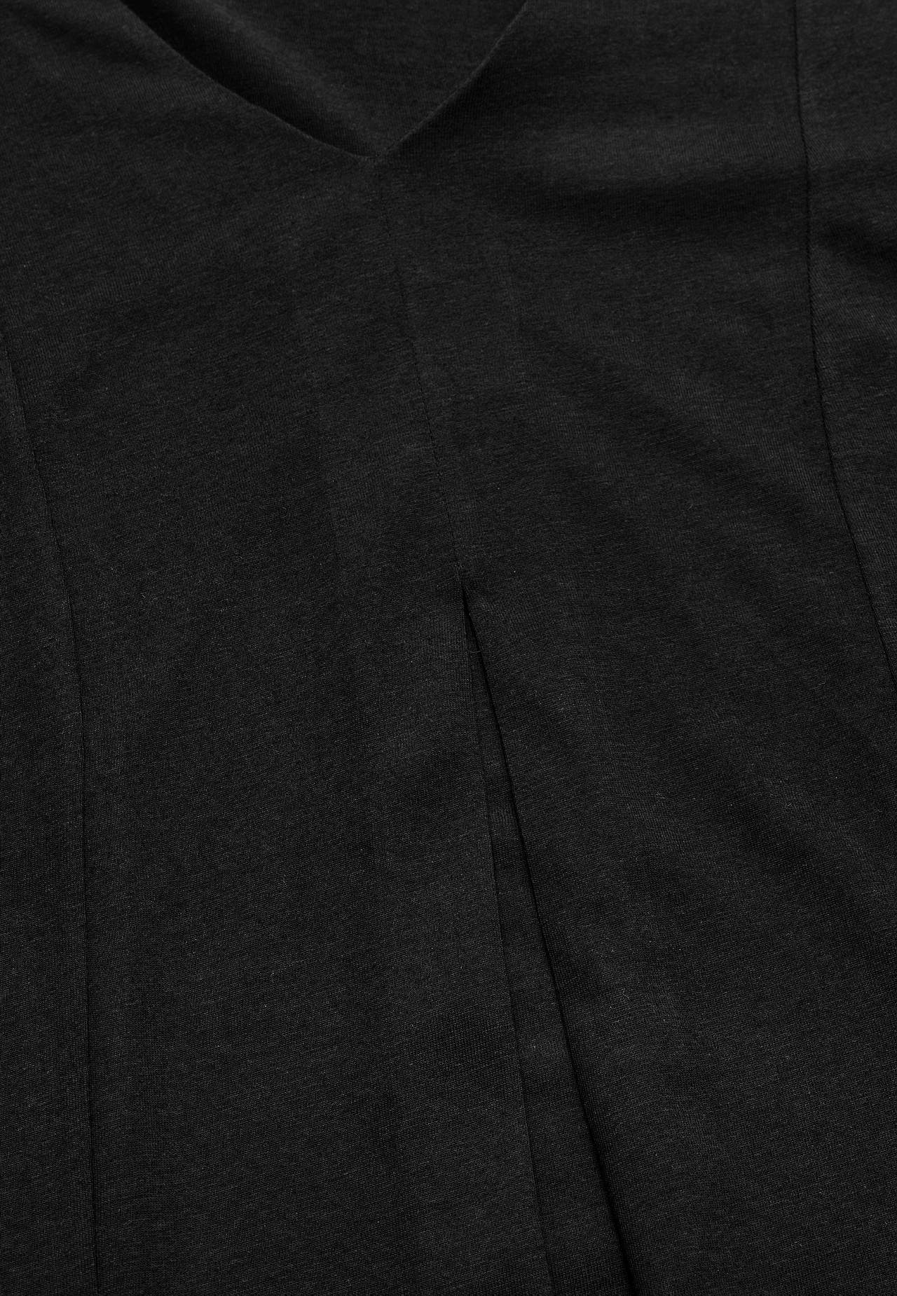 Jersey tuniek met kreuk detail
