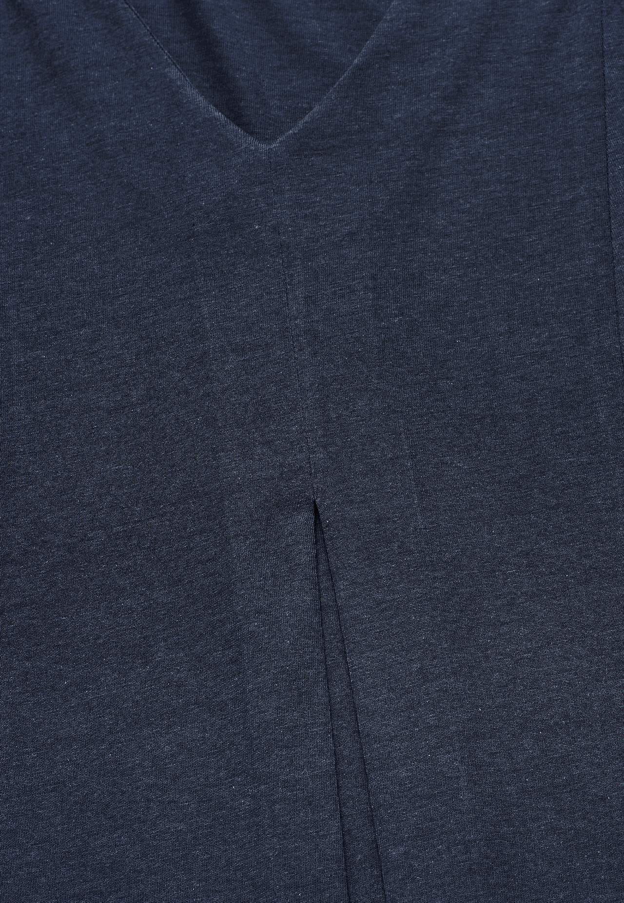 Jersey tuniek met kreuk detail