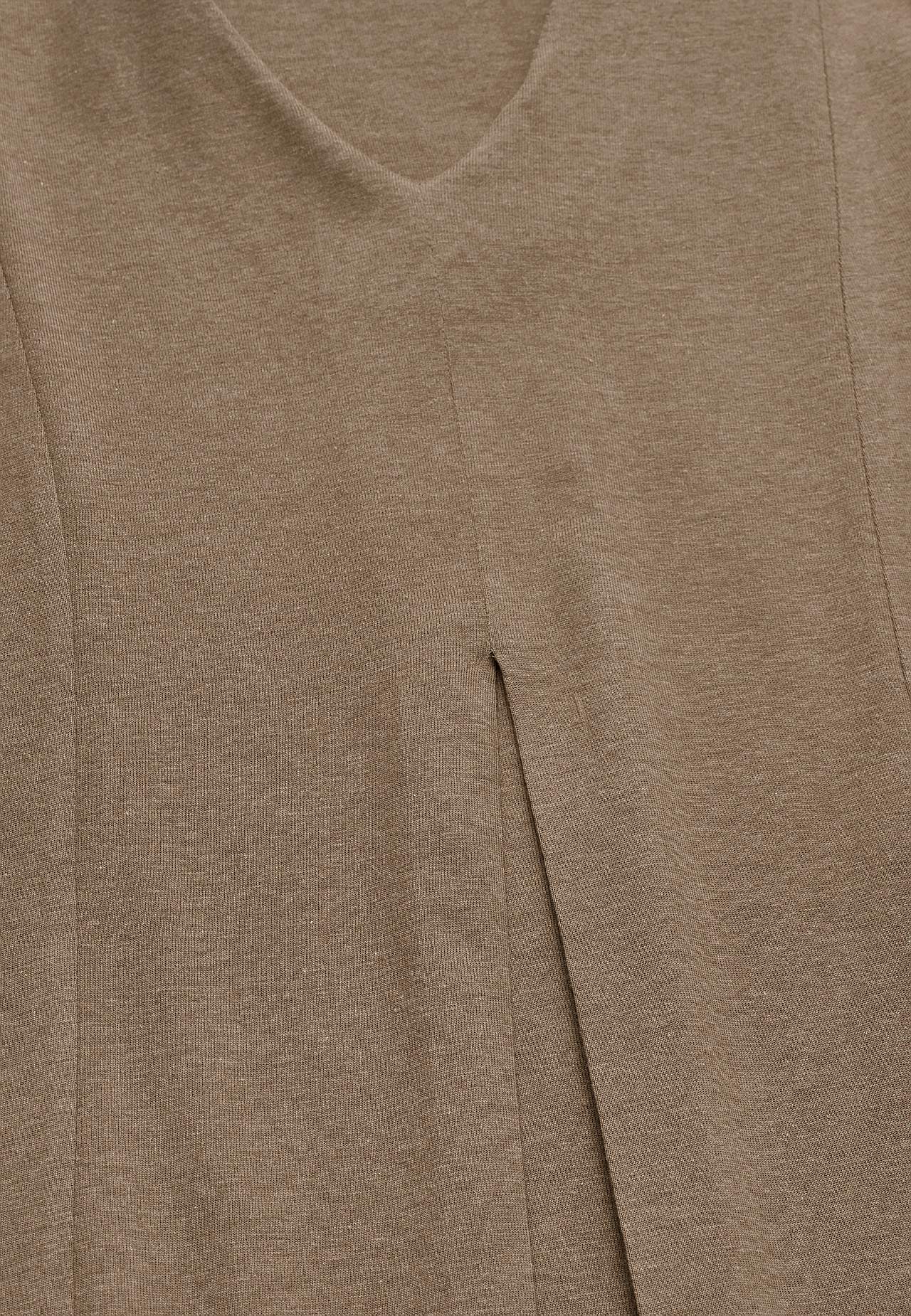 Jersey tuniek met kreuk detail