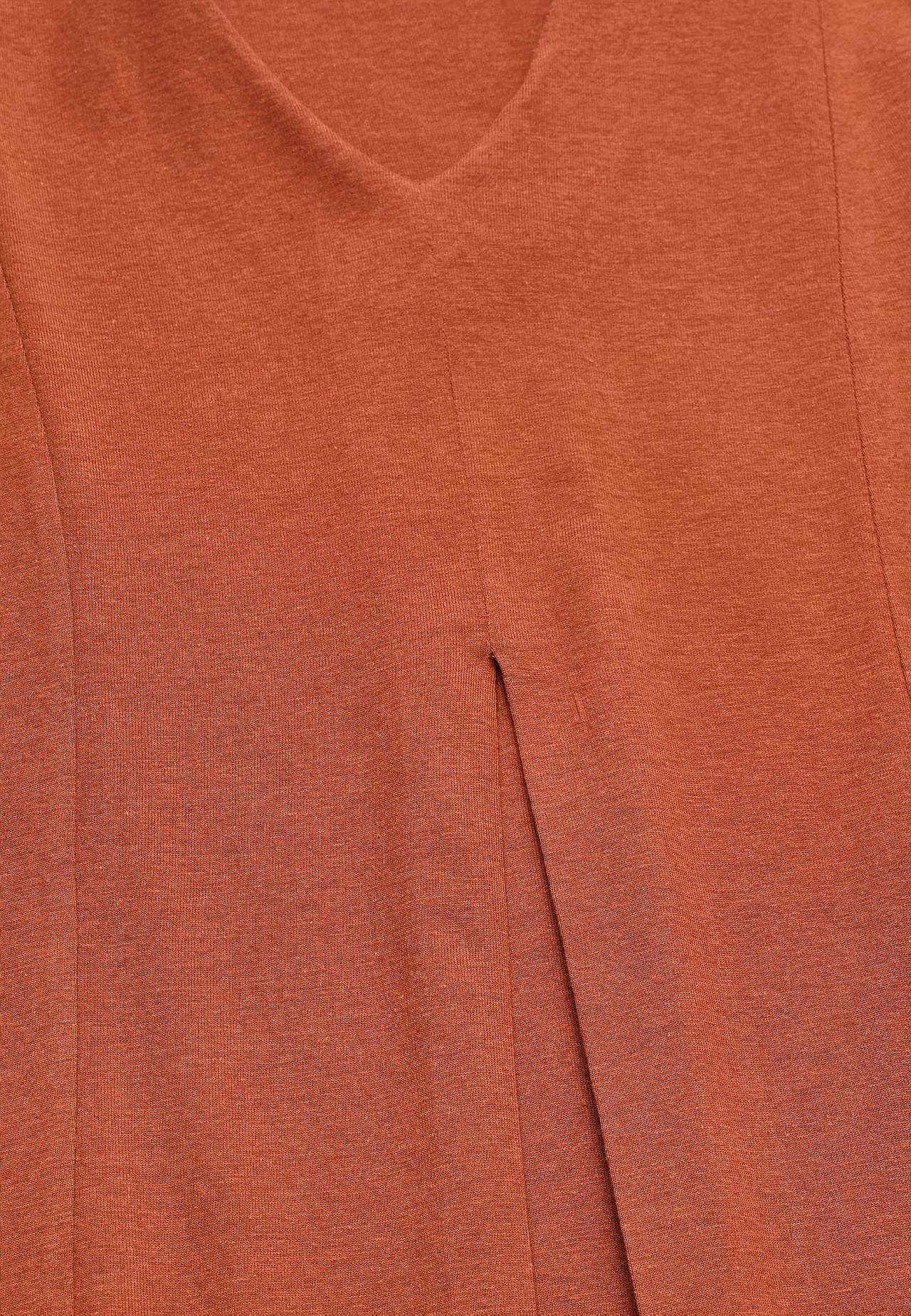 Jersey tuniek met kreuk detail