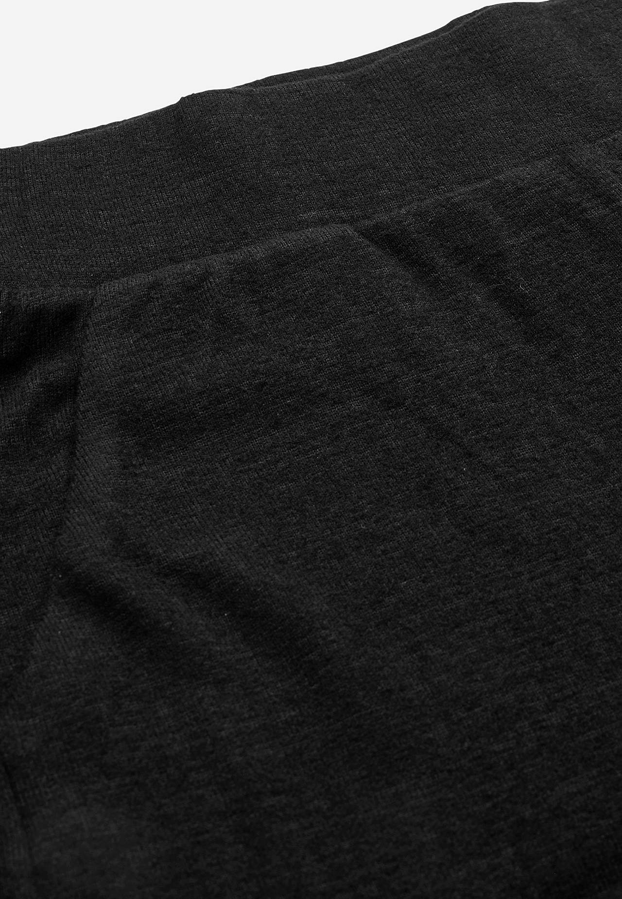 Wijde jersey broek met zakken