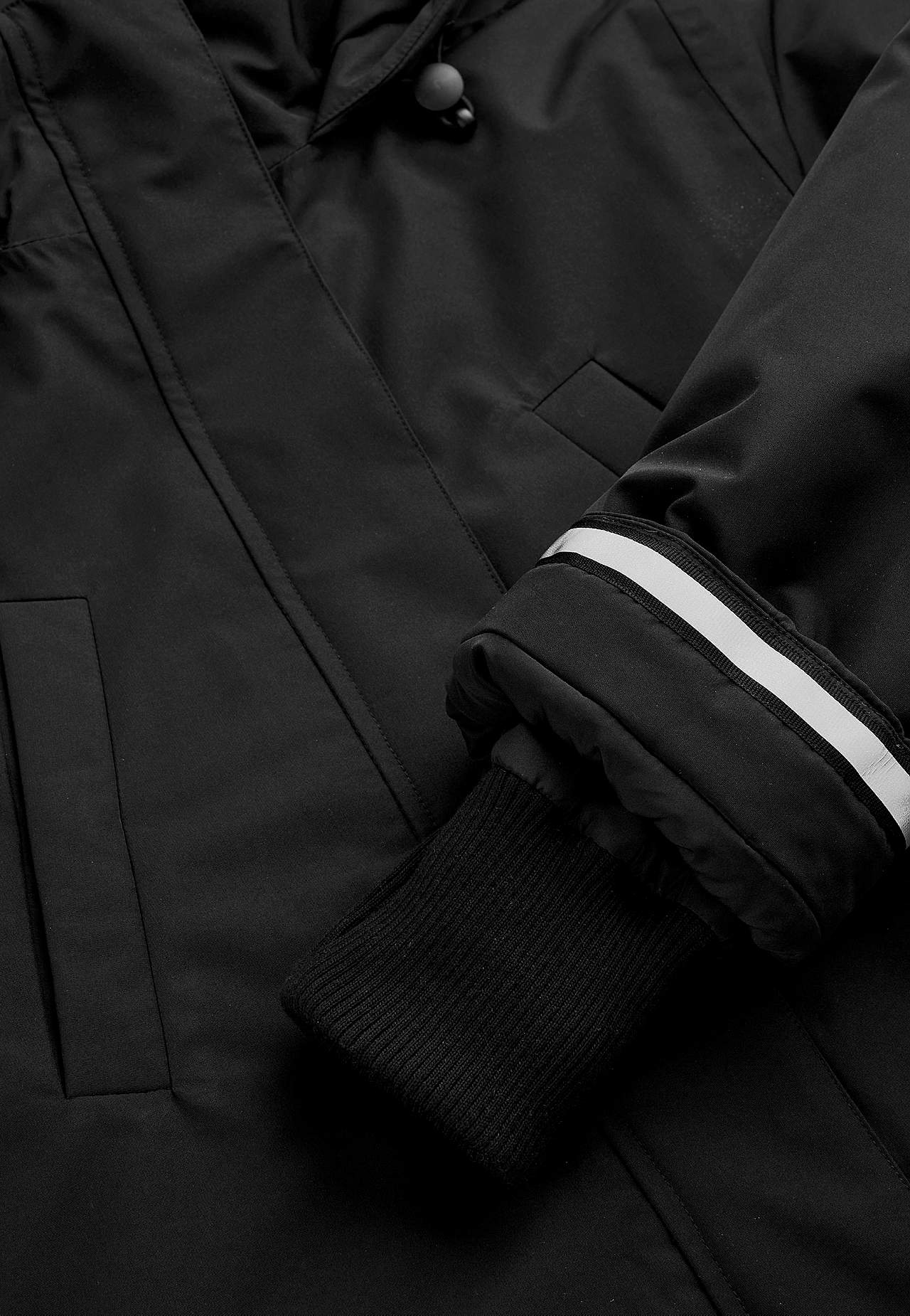 Functionele, gevoerde en lange parka