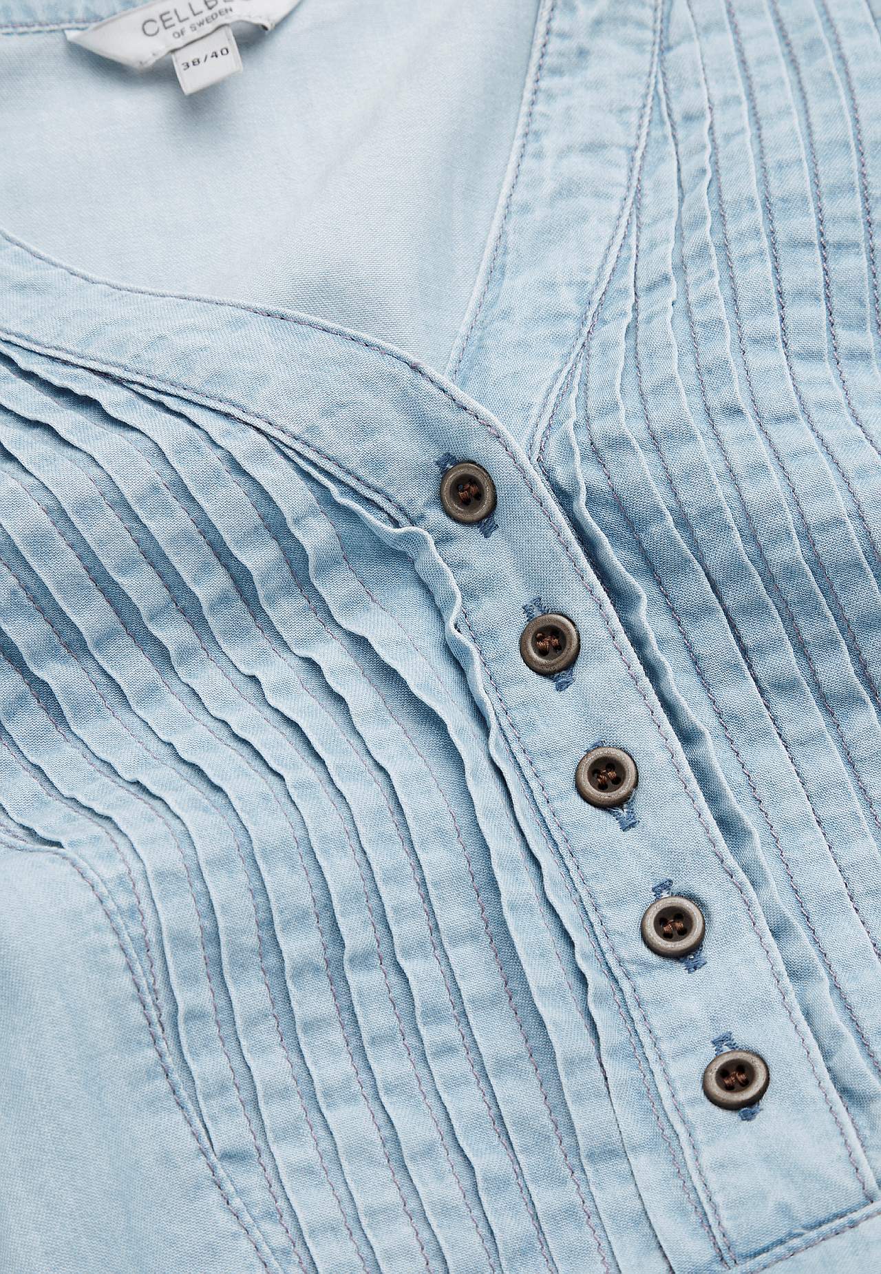 Ruime denim jurk