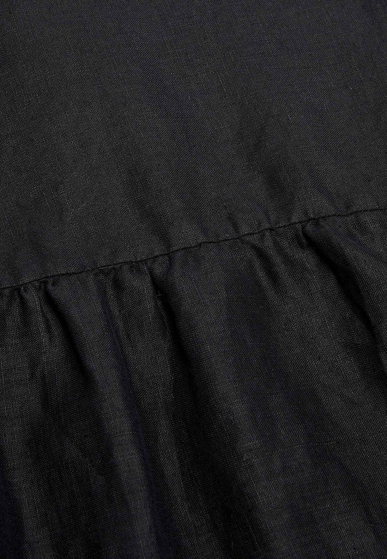 Linnen Premium jurk met korte mouw