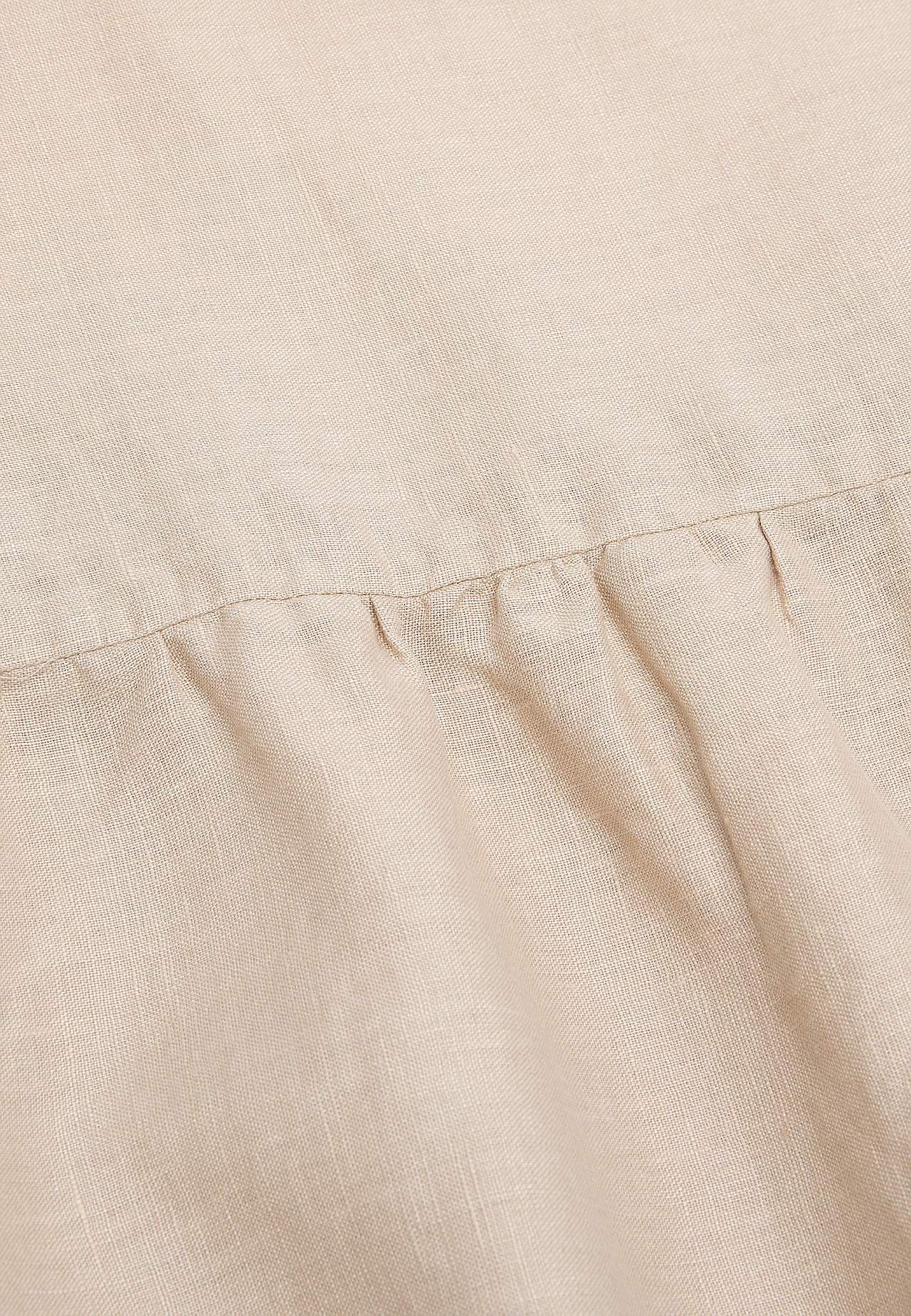 Linnen Premium jurk met korte mouw