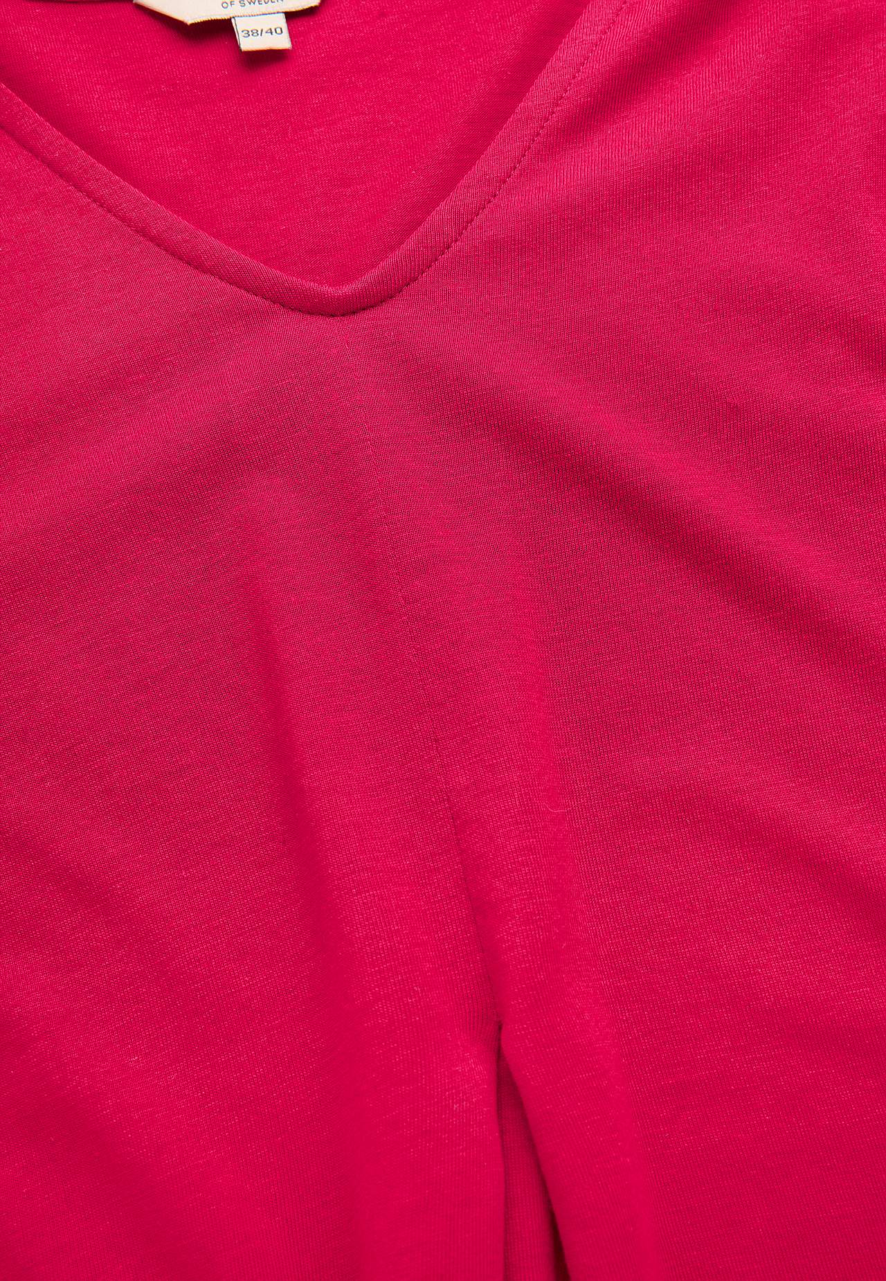Jersey-topje met een v-hals