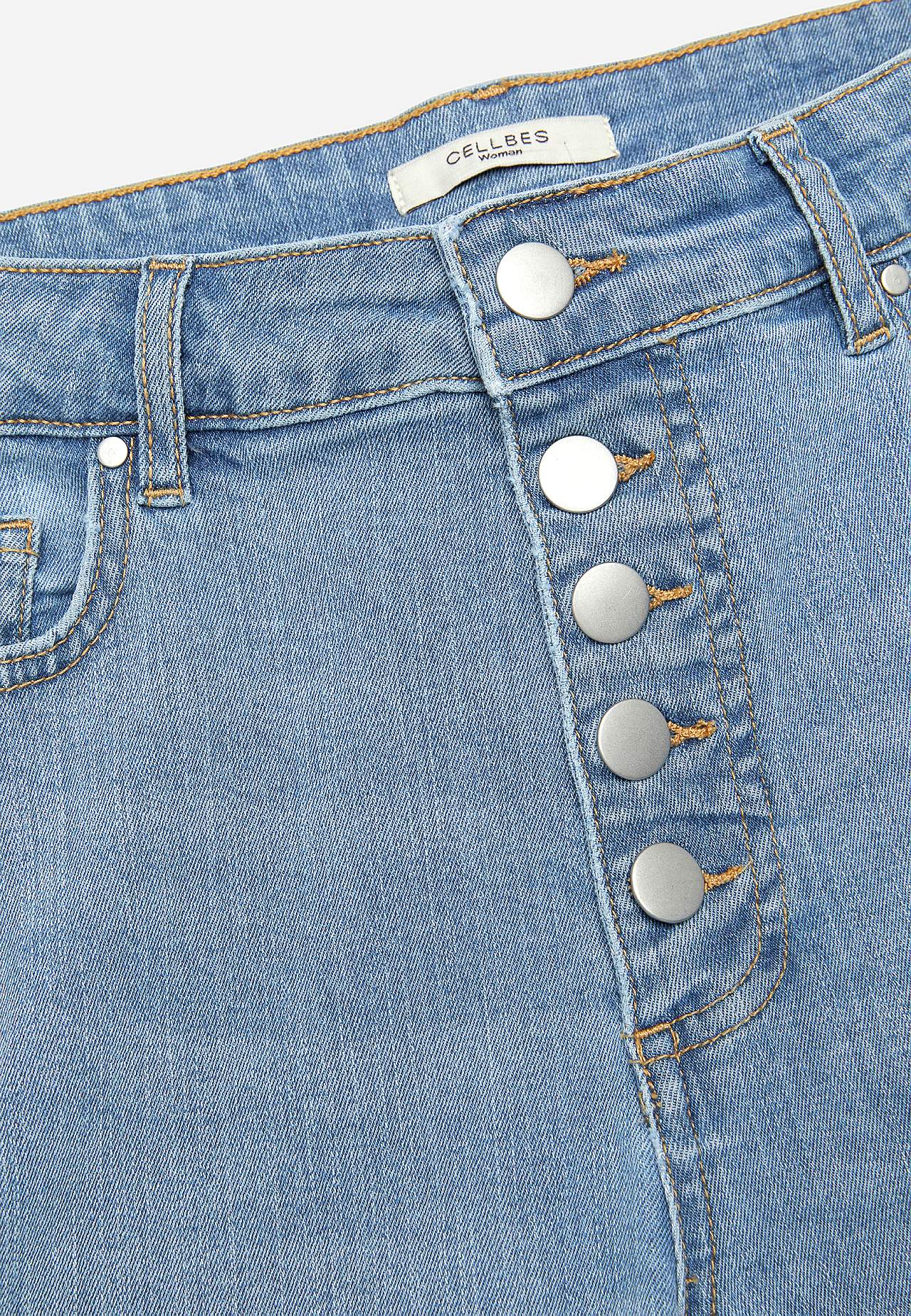 Stretch jeans met hoog taille