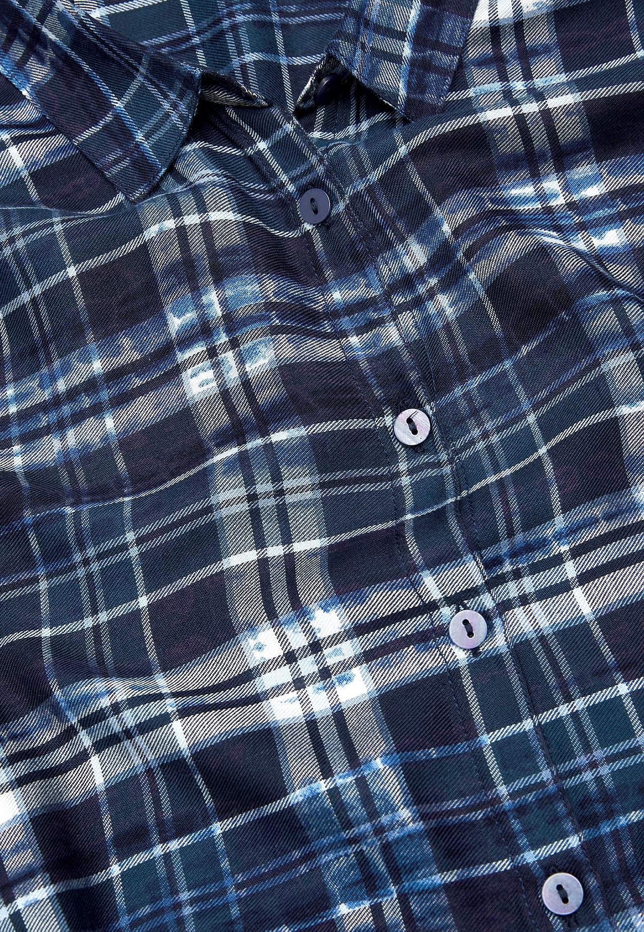 Geruite tuniek met kraag
