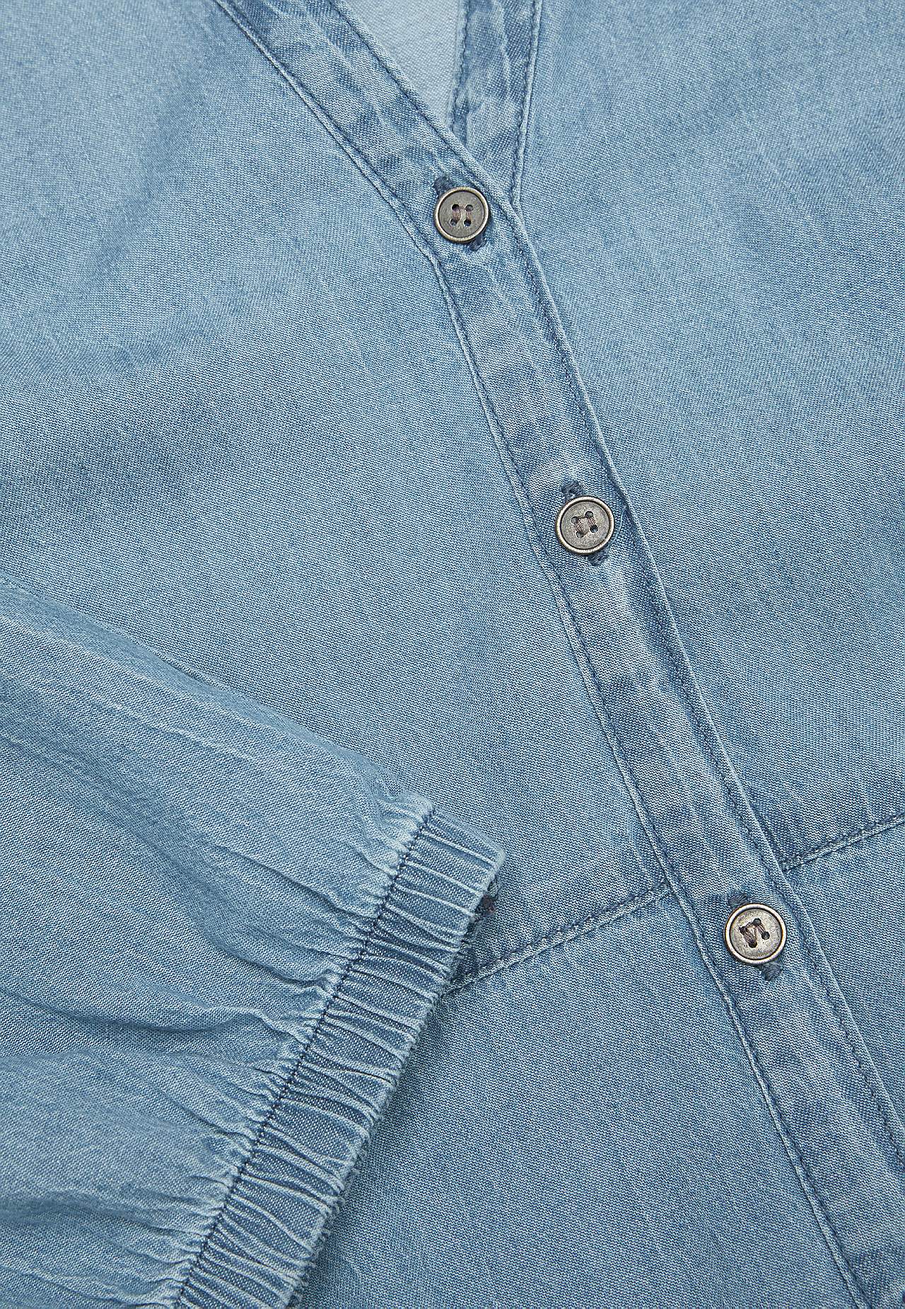 Denim jurk met volant Sonja