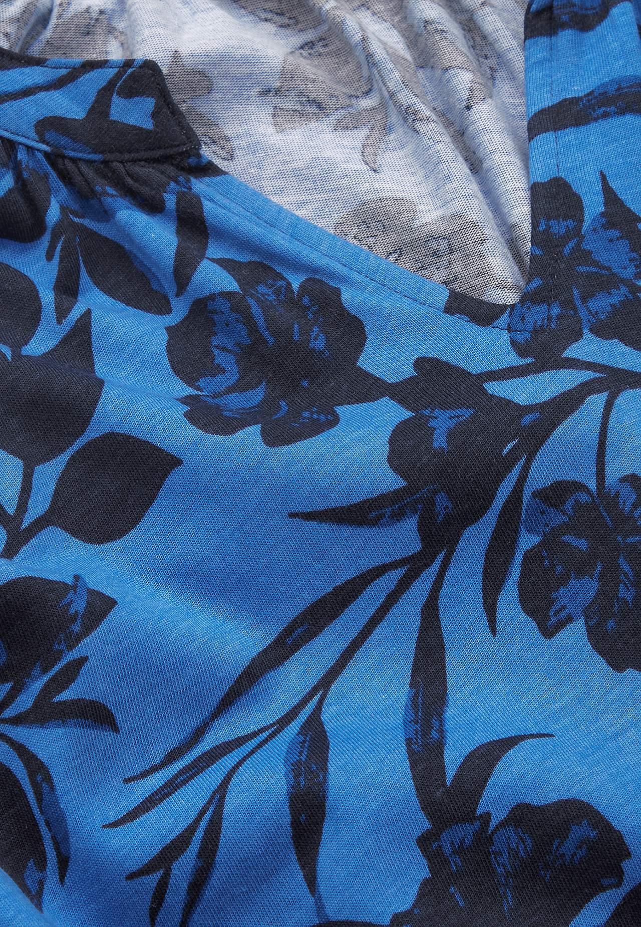 Jersey tuniek met 3/4 lengte mouwen