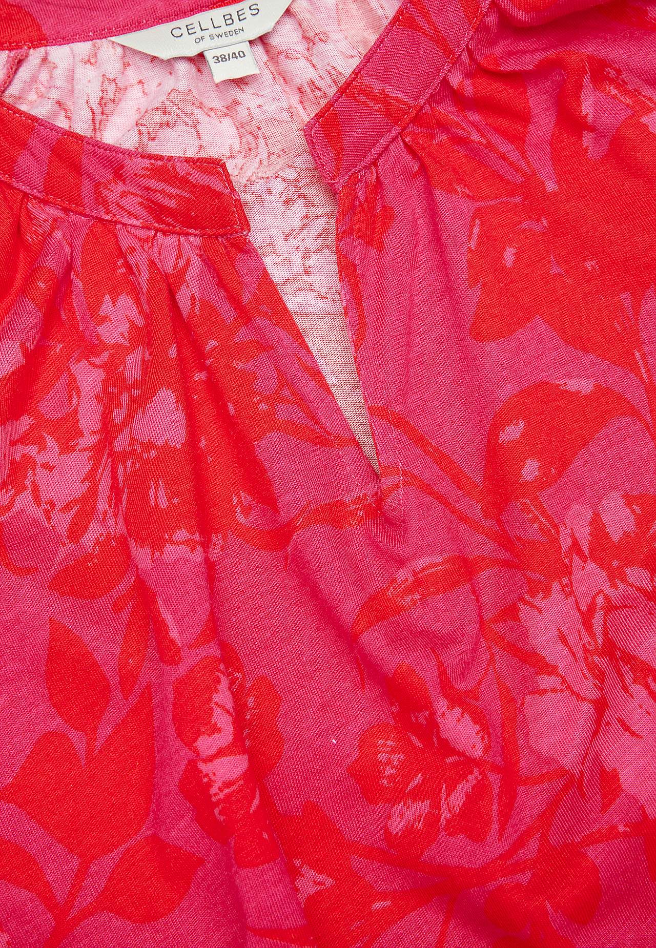 Jersey tuniek met 3/4 lengte mouwen