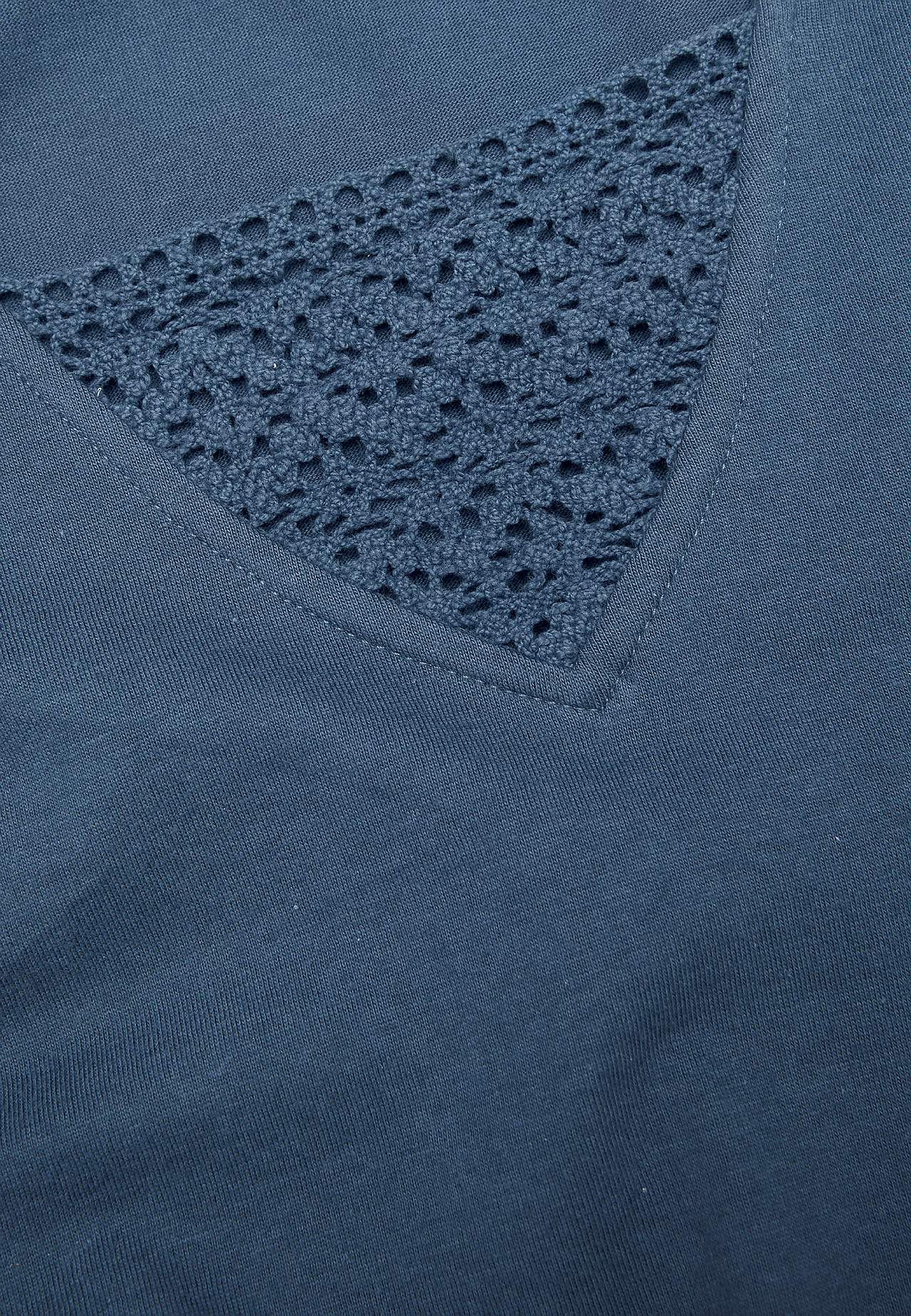 Jersey-topje met kant