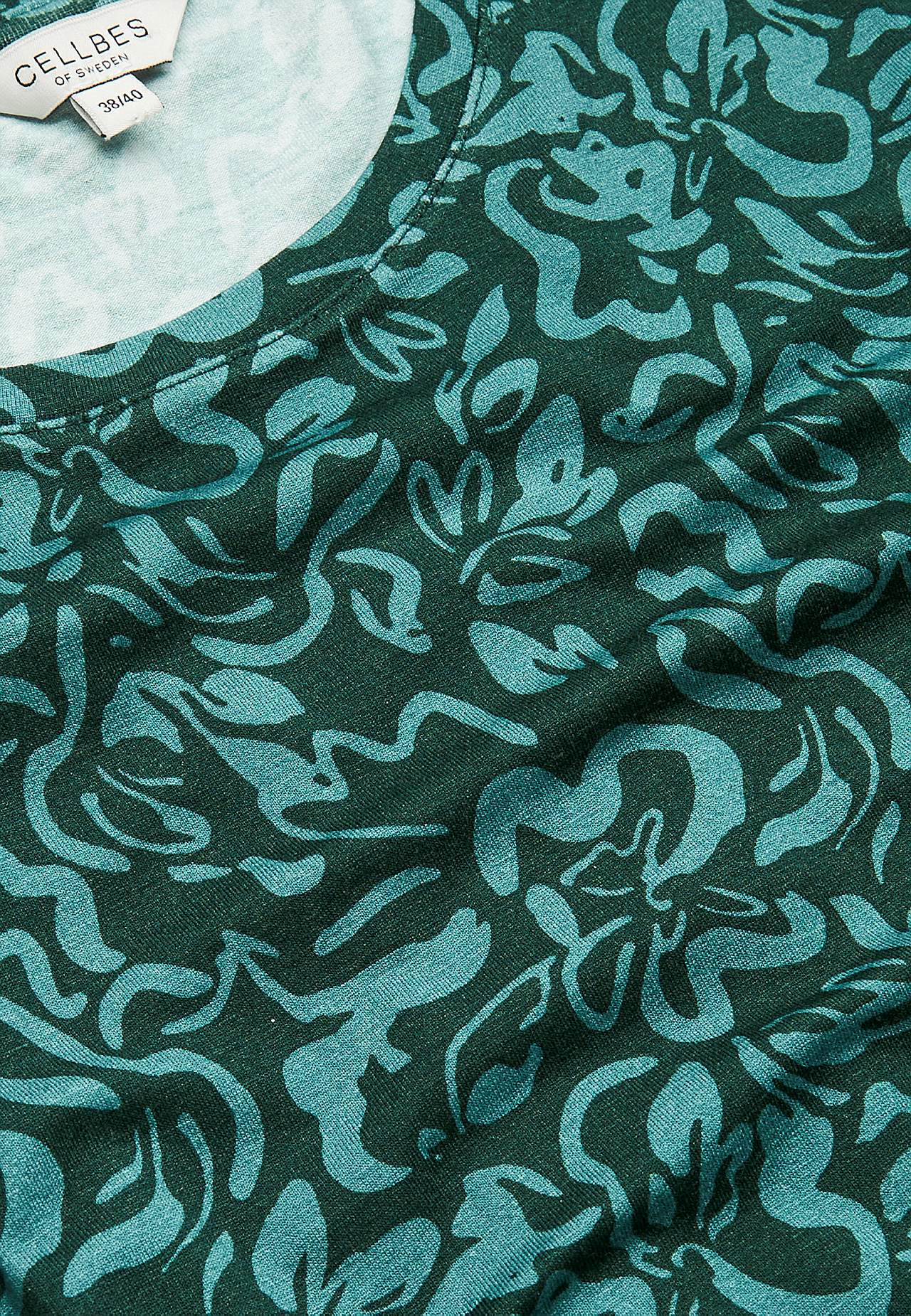 Jersey-topje met 3/4 mouw