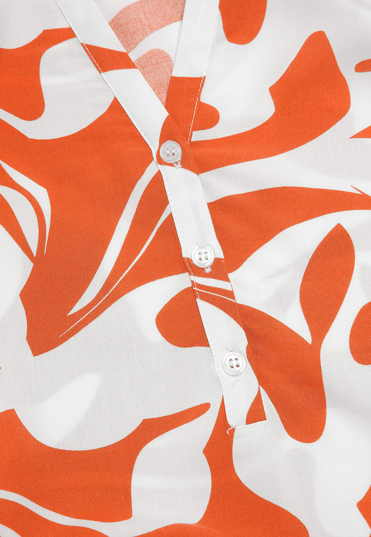 Wijde viscose jurk met patroon