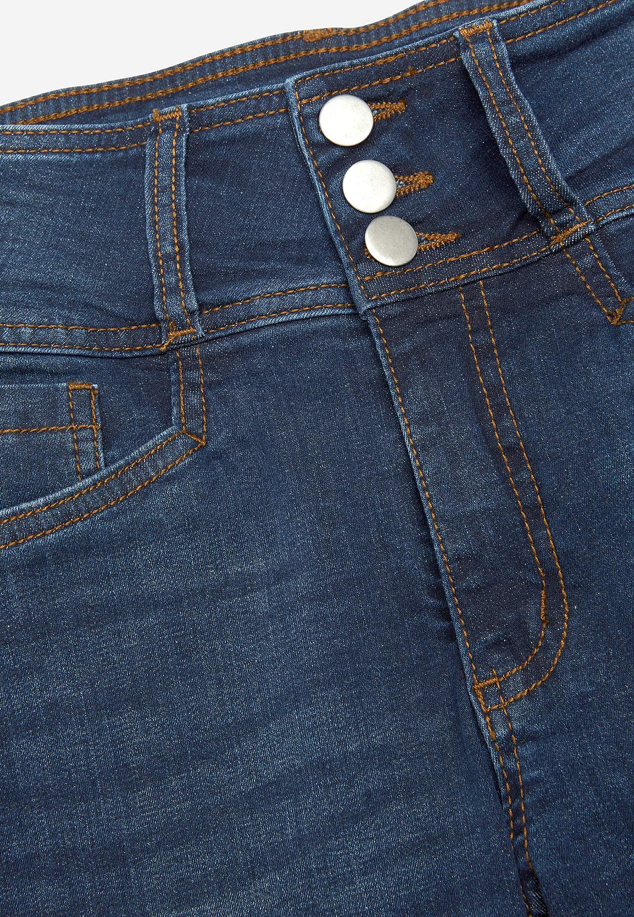 Smalle spijkerbroek met hoge taille - drie lengtes