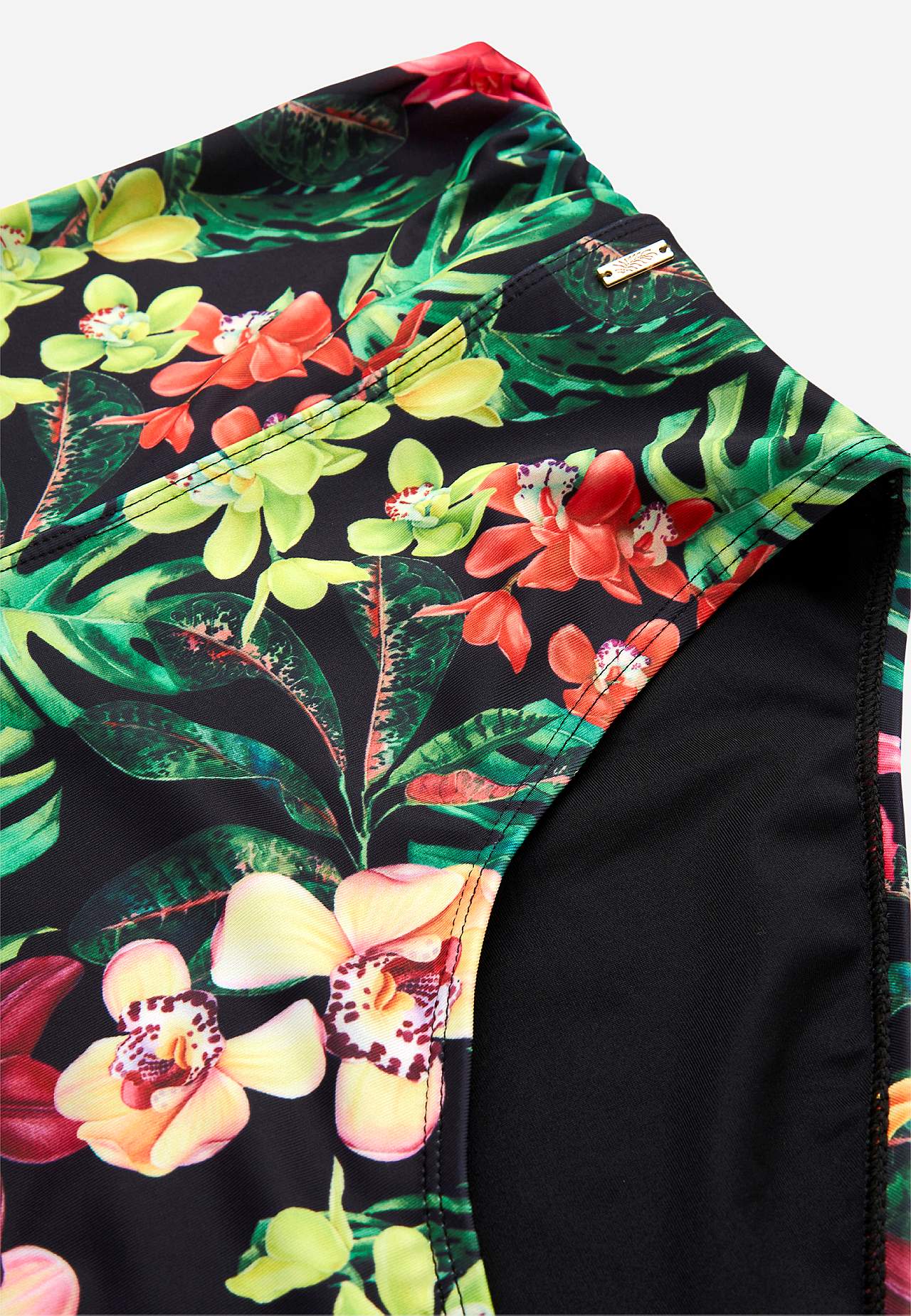 Bikinibroekje met vouwbare rand aan de taille