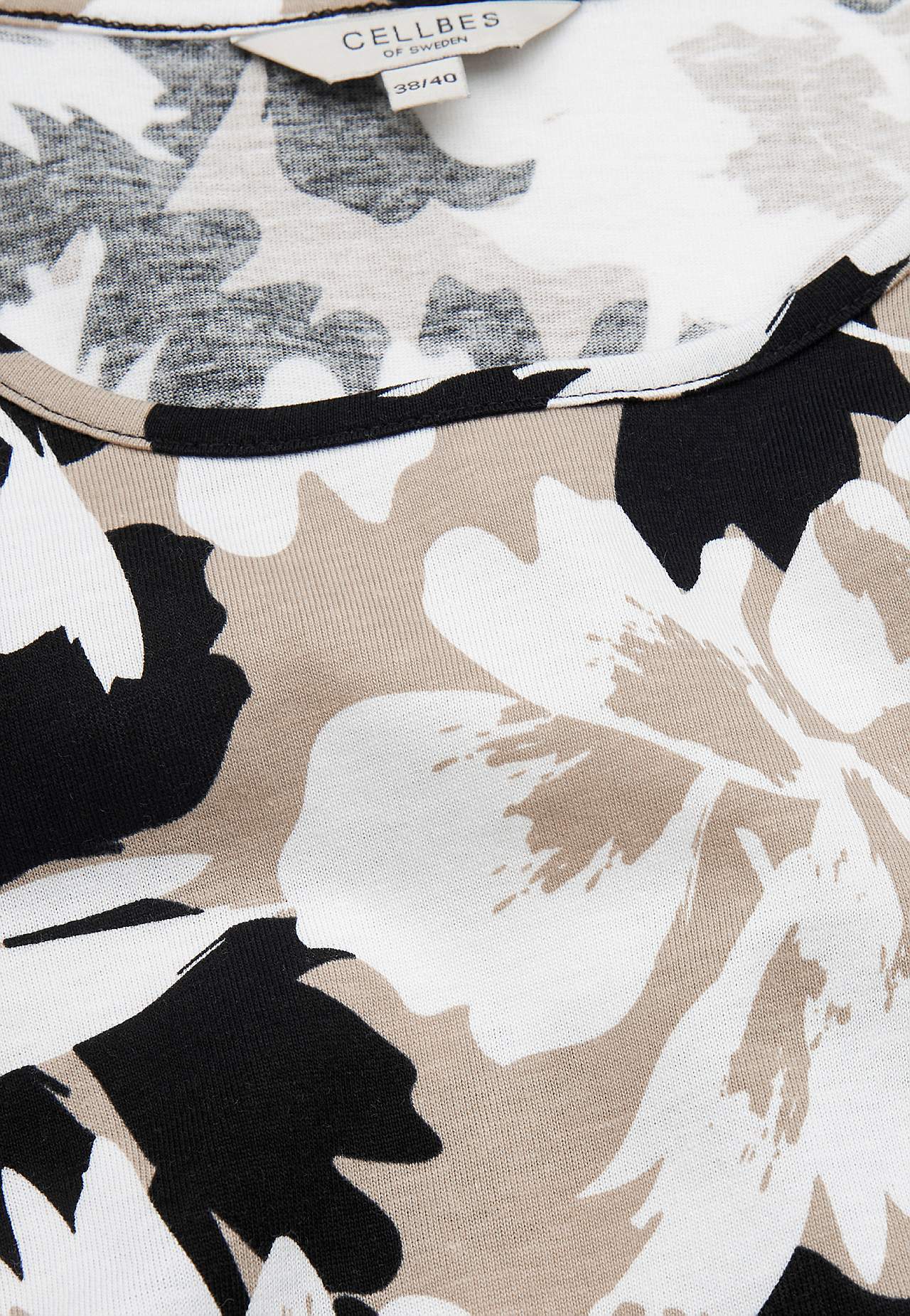 Jersey tuniek met korte mouwen met zakken
