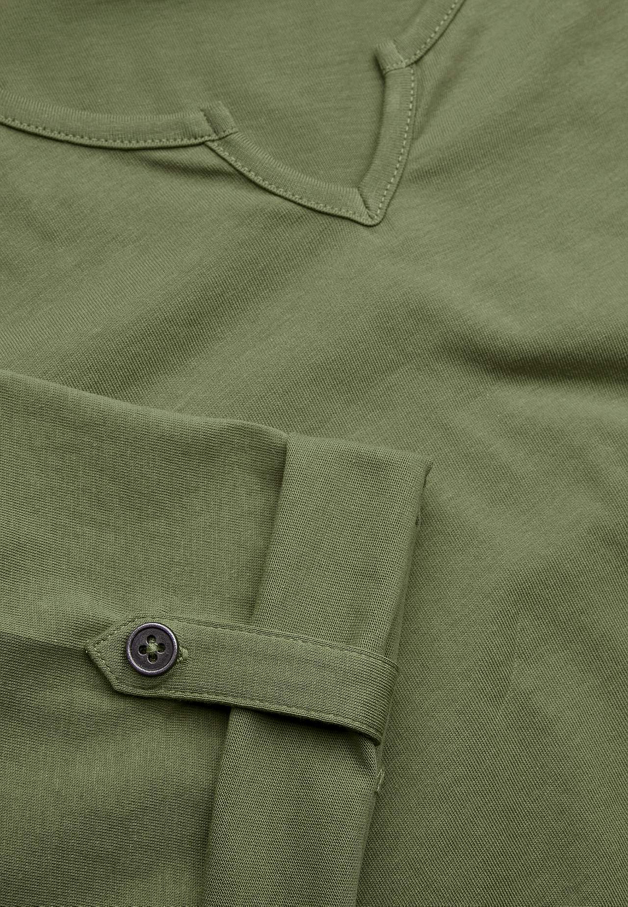 Jersey-topje met 3/4 lengte mouwen