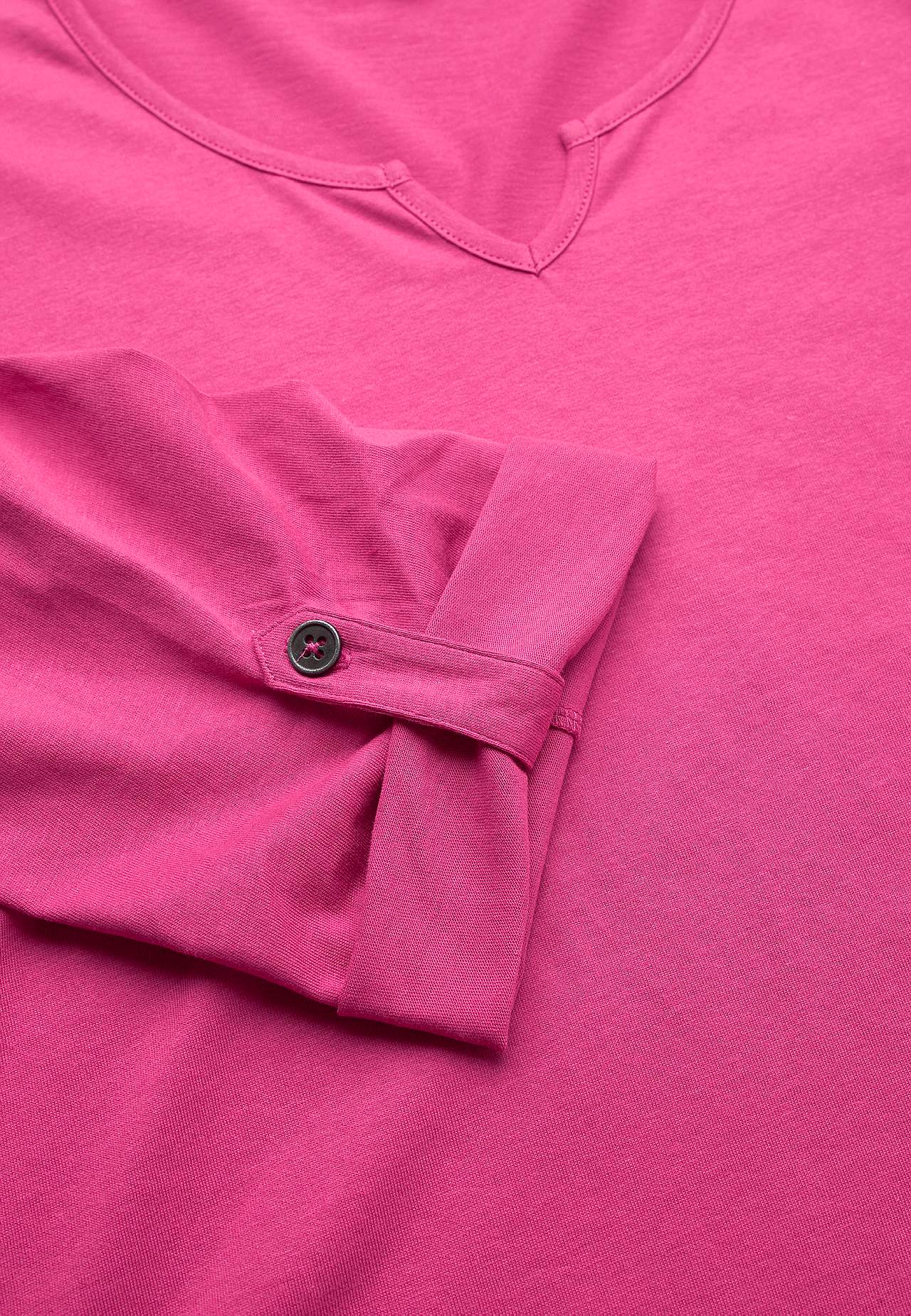 Jersey-topje met 3/4 lengte mouwen