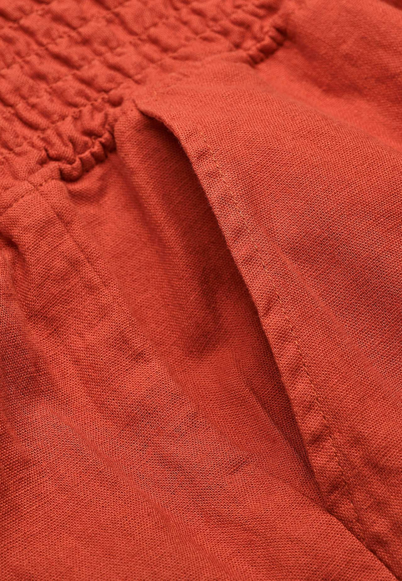 Culotte broek van linnen-mix