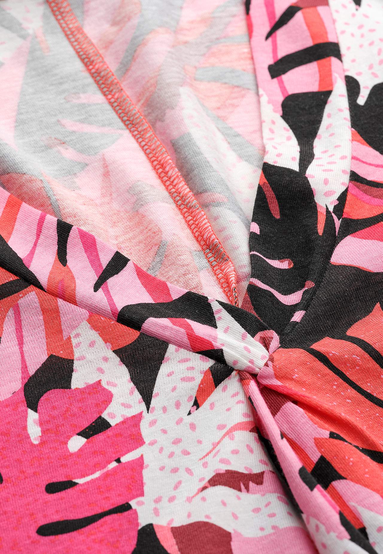 Mouwloze jerseyjurk met een v-hals