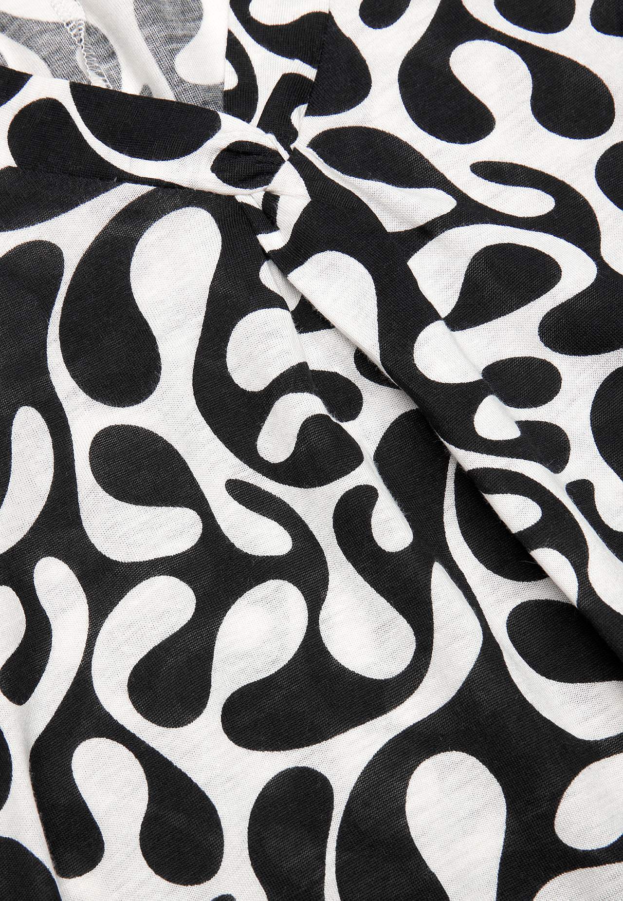 Mouwloze jerseyjurk met een v-hals