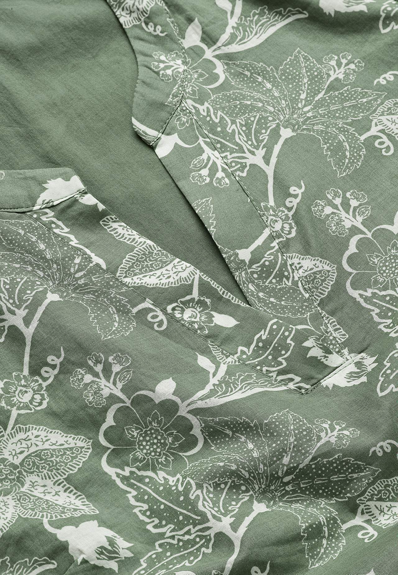 Katoenen jurk met volant