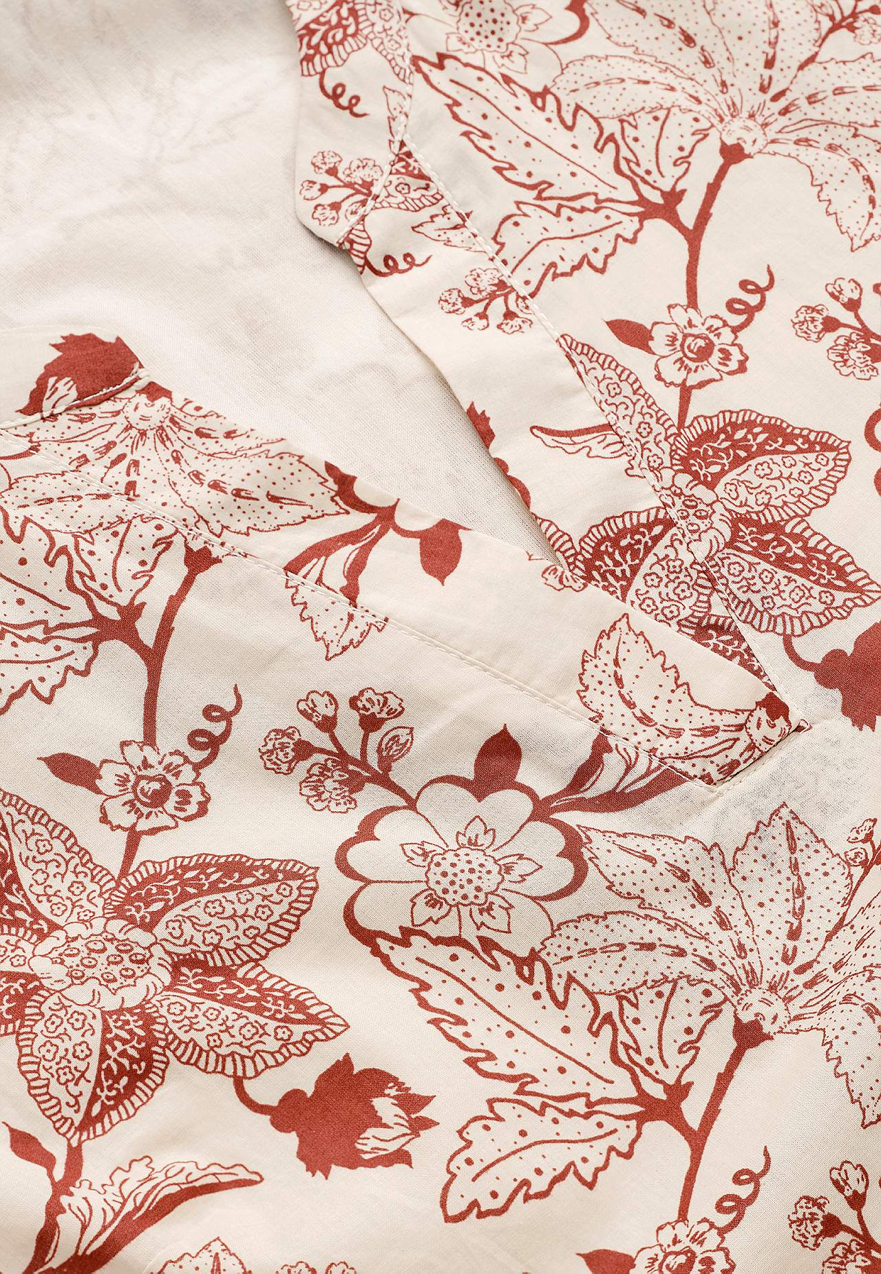 Katoenen jurk met volant