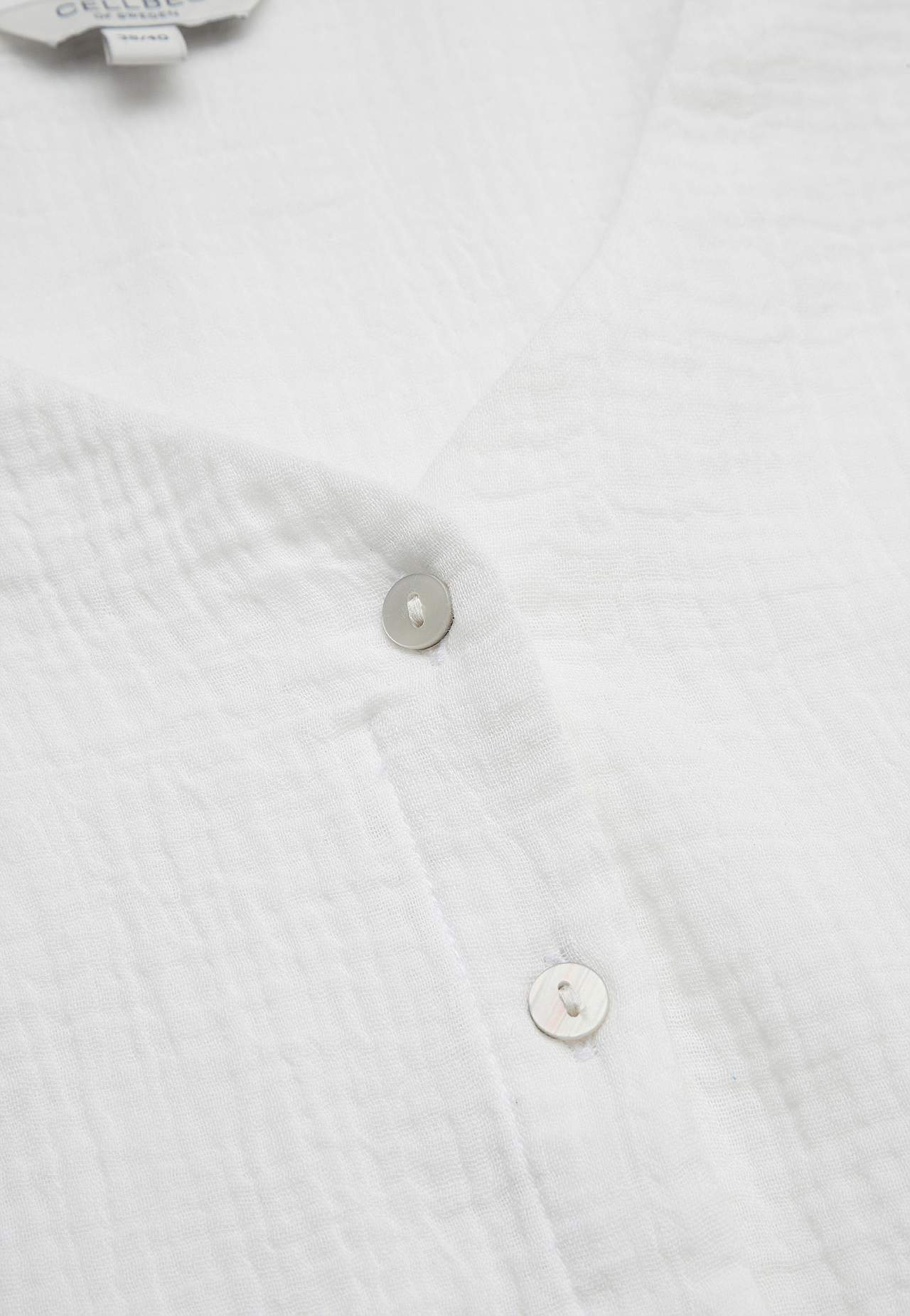 Katoenen blouse met korte mouwen