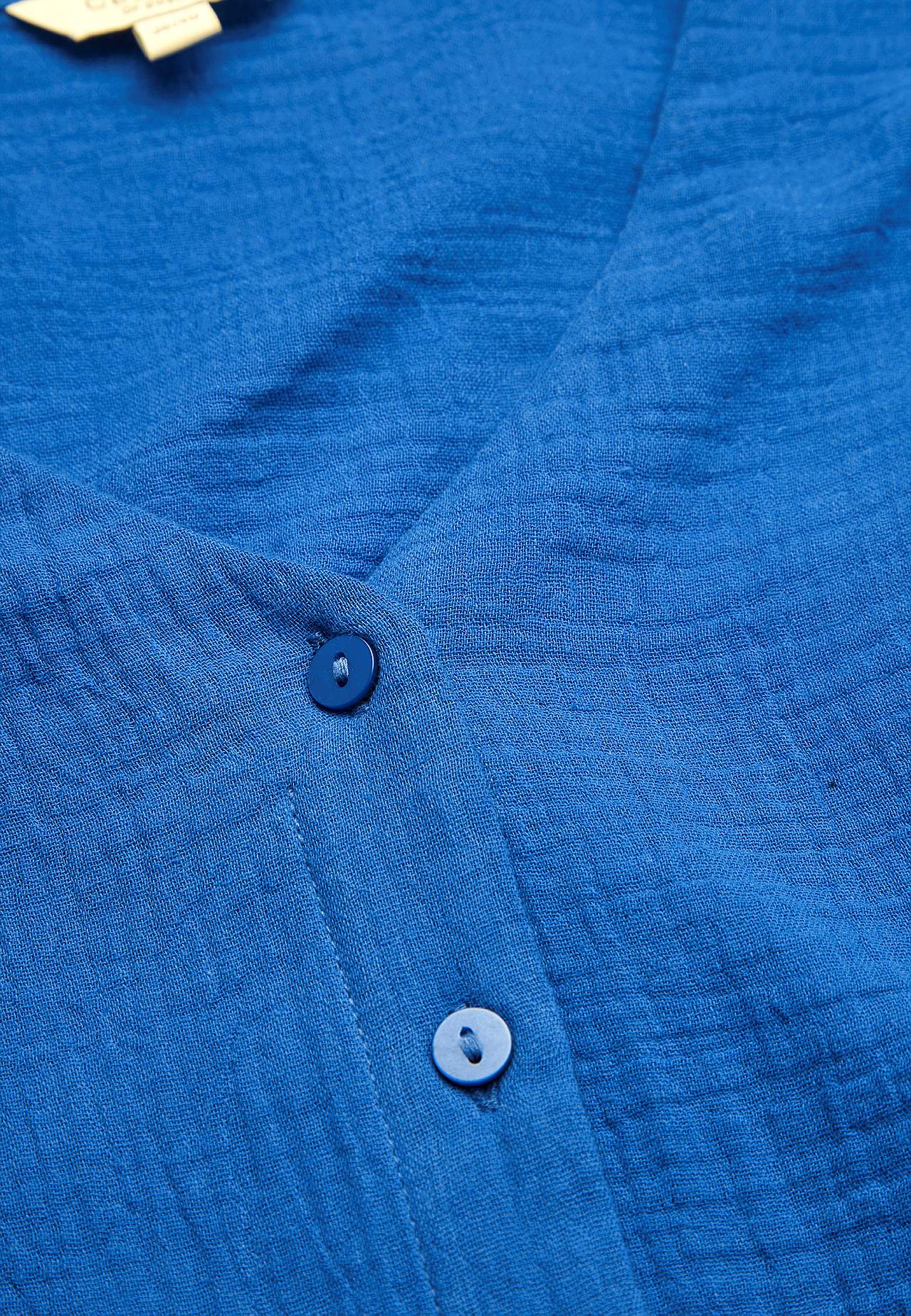 Katoenen blouse met korte mouwen