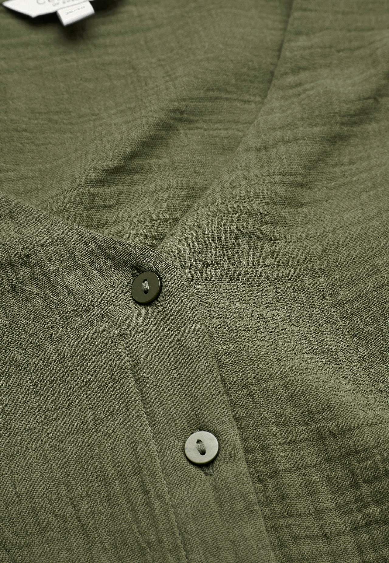 Katoenen blouse met korte mouwen