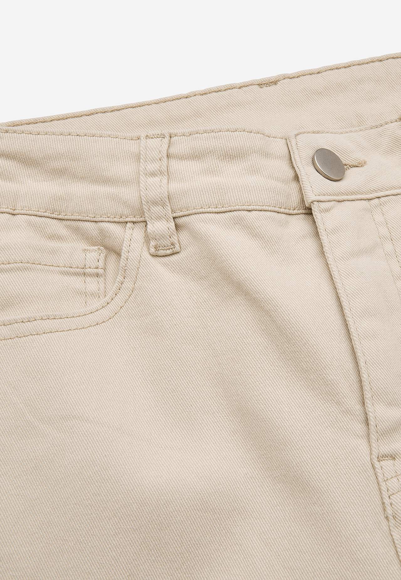 Cropped jeans met vijf zakken ontwerp