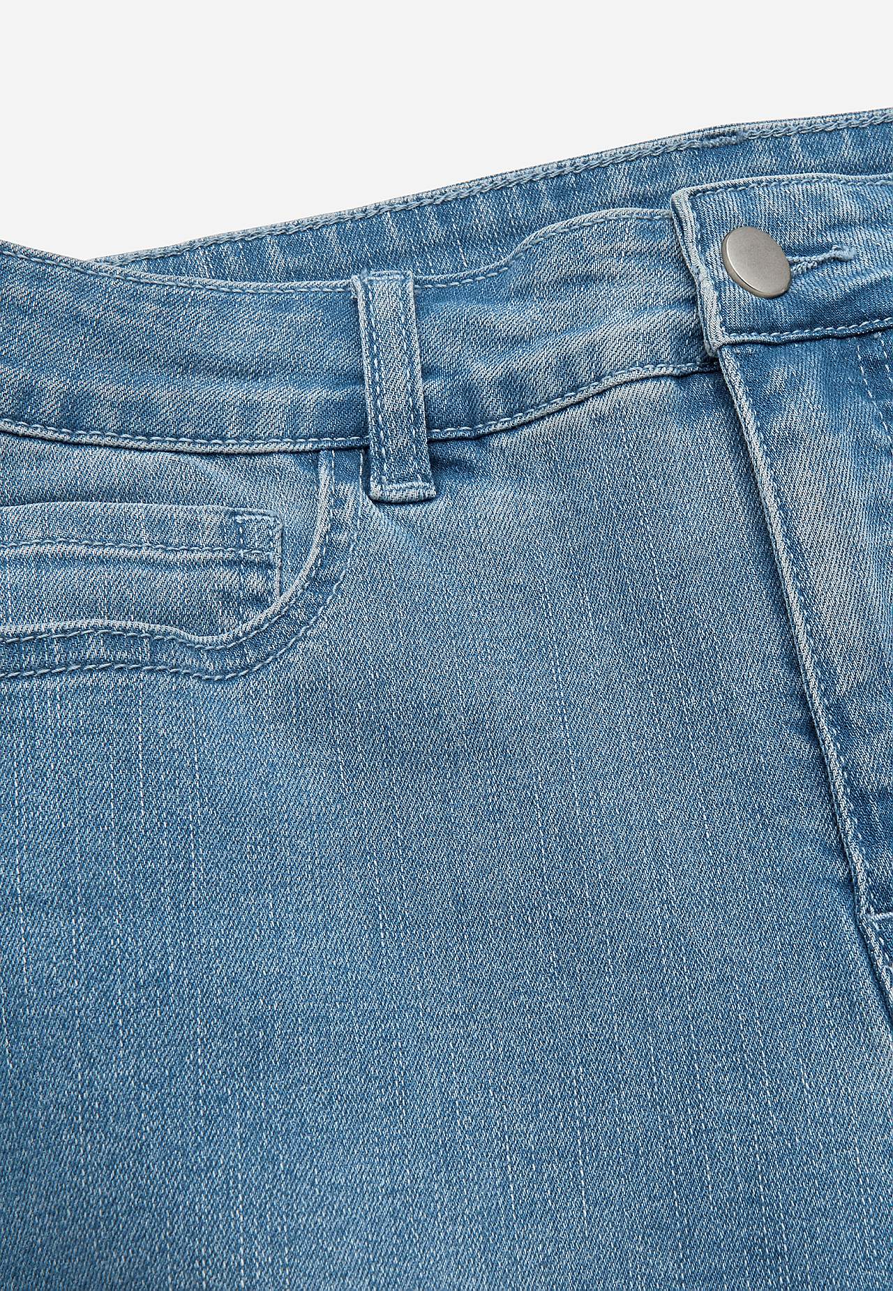 Cropped jeans met vijf zakken ontwerp