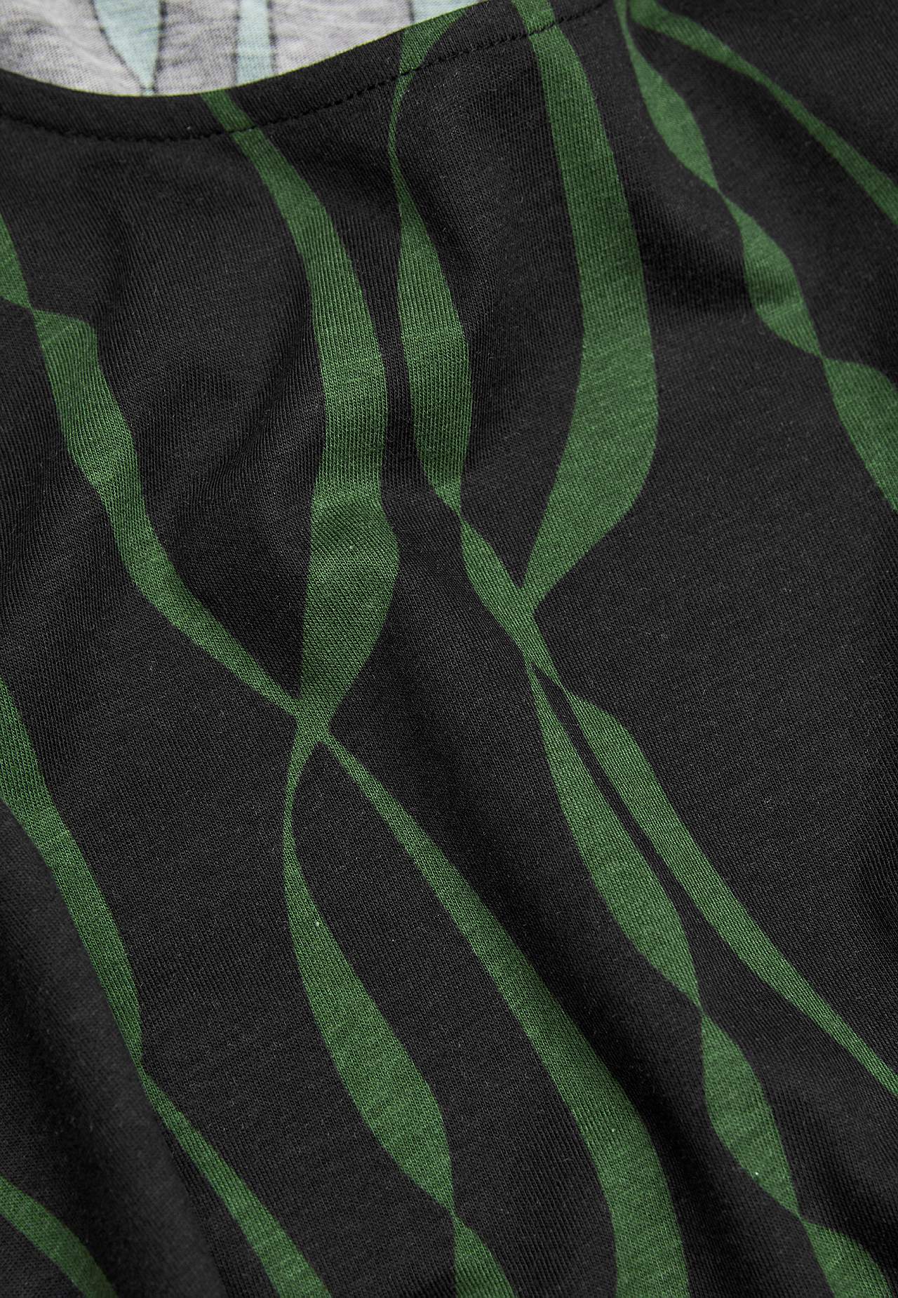 Patroonvormige jersey tuniek met zakken