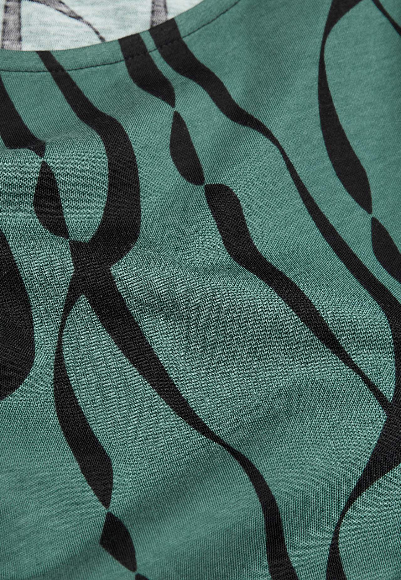 Patroonvormige jersey tuniek met zakken