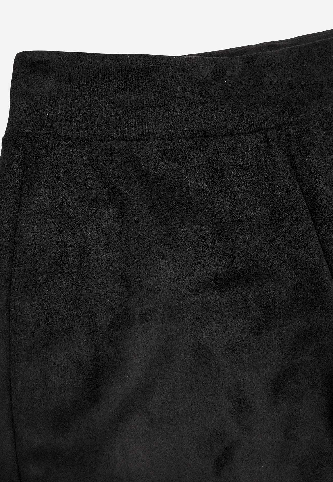 Legging met suède-look