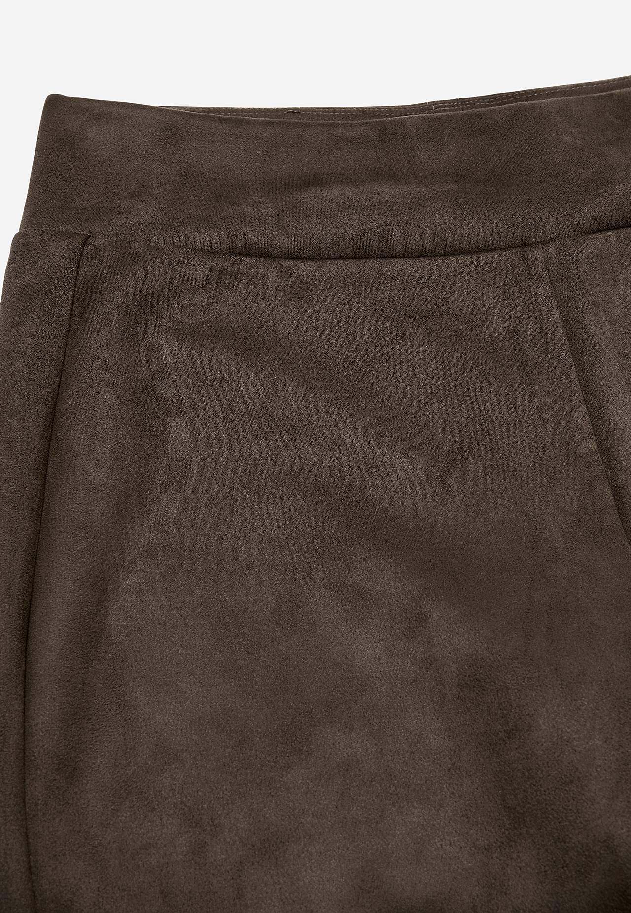 Legging met suède-look