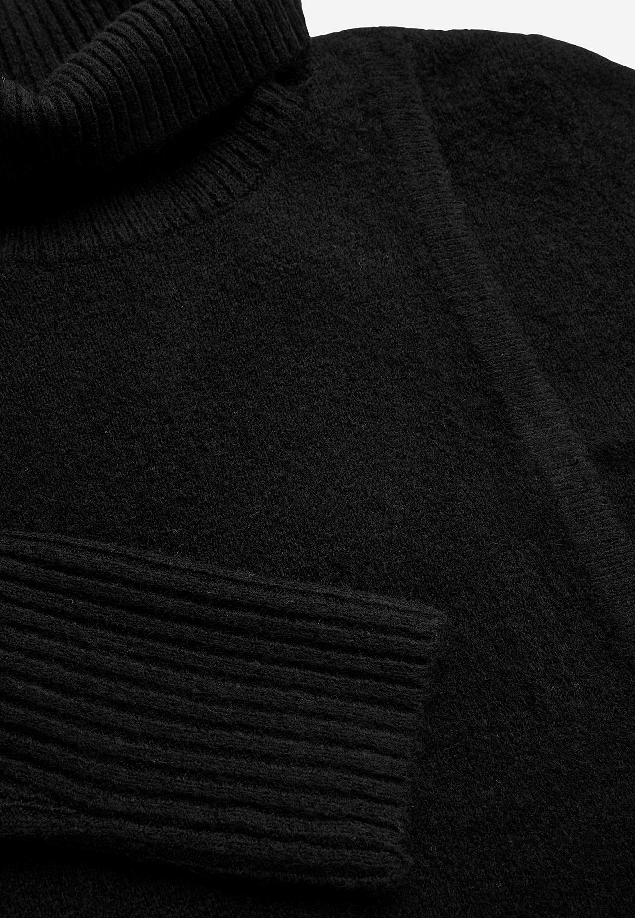Gebreid polo shirt met wikkel-detail aan de voorkant