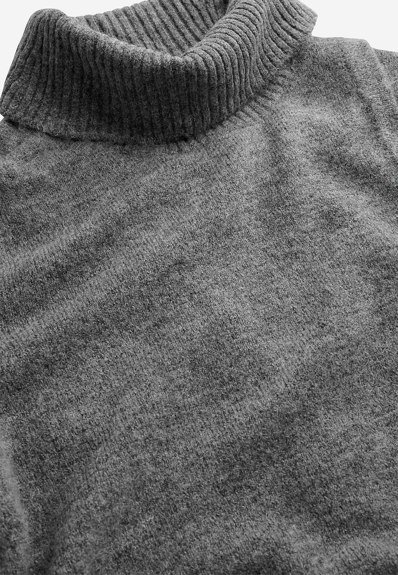 Gebreid polo shirt met wikkel-detail aan de voorkant