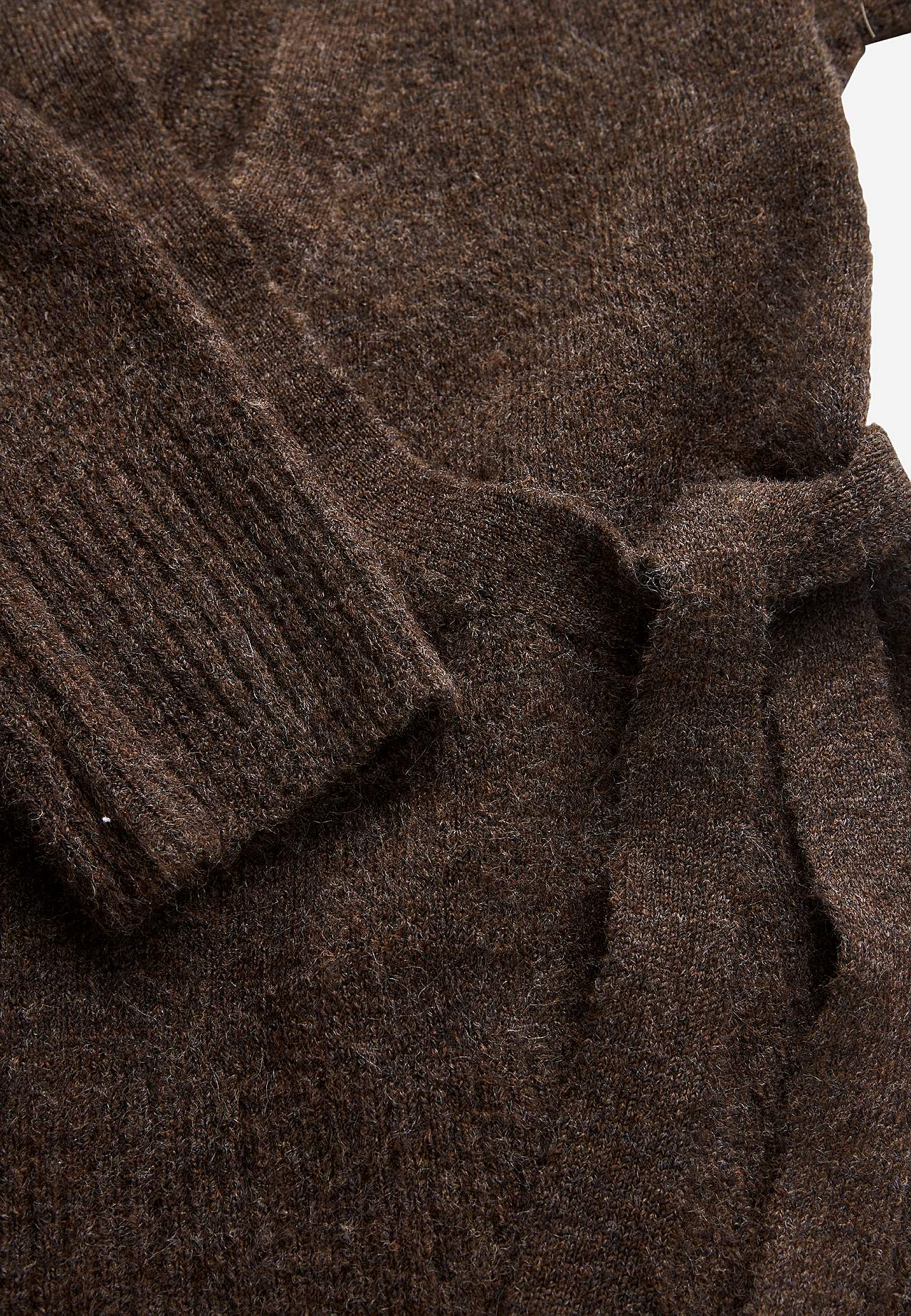 Gebreide cardigan met wikkel-ontwerp