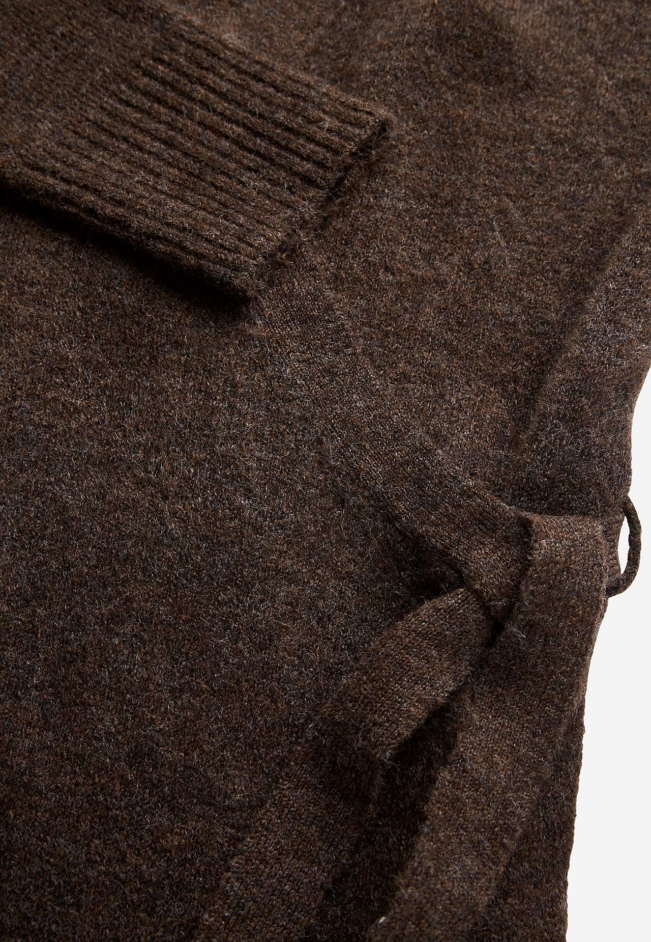 Gebreide jurk met wikkel-ontwerp
