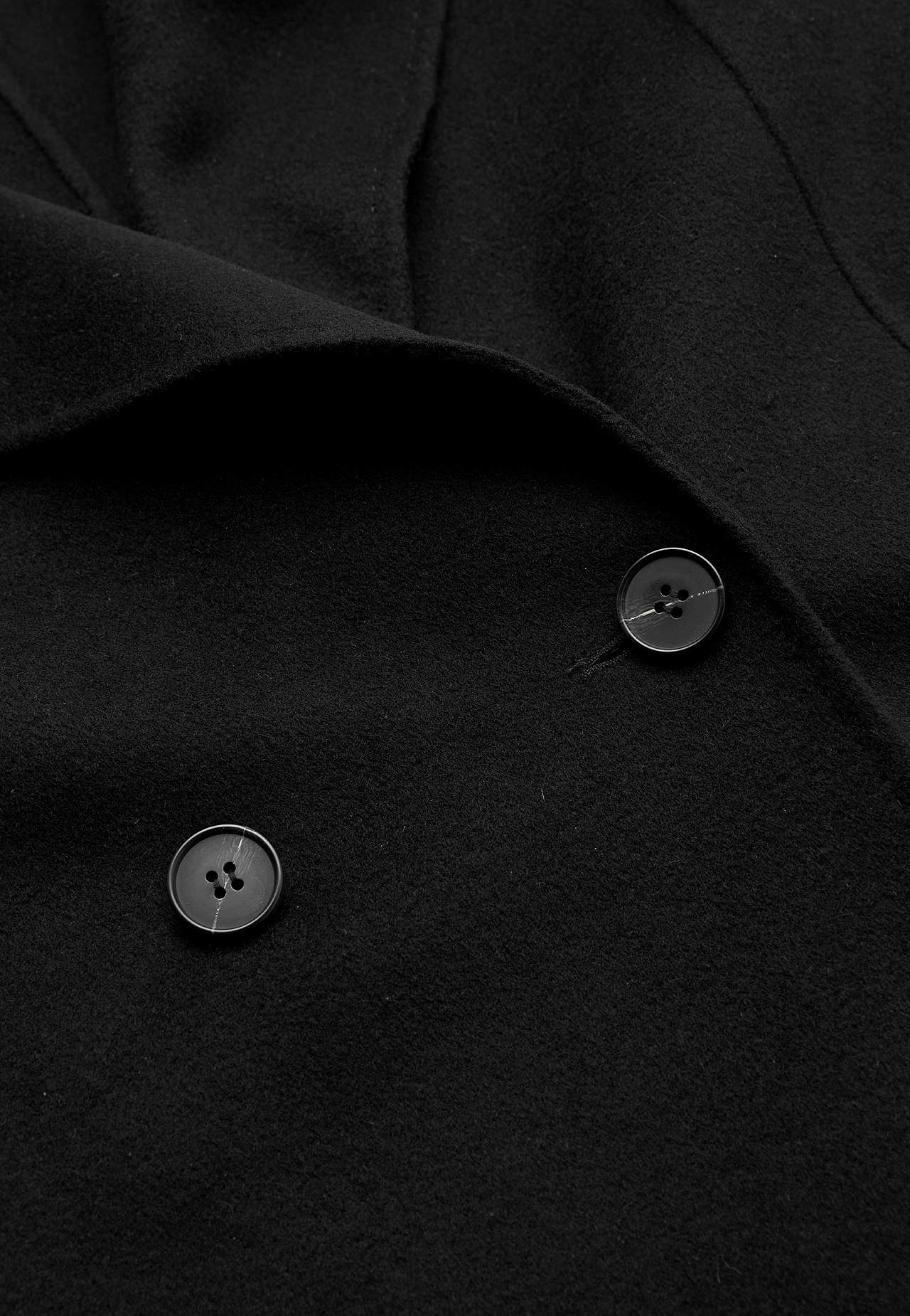 Wollen Premium jas met riem stropdas