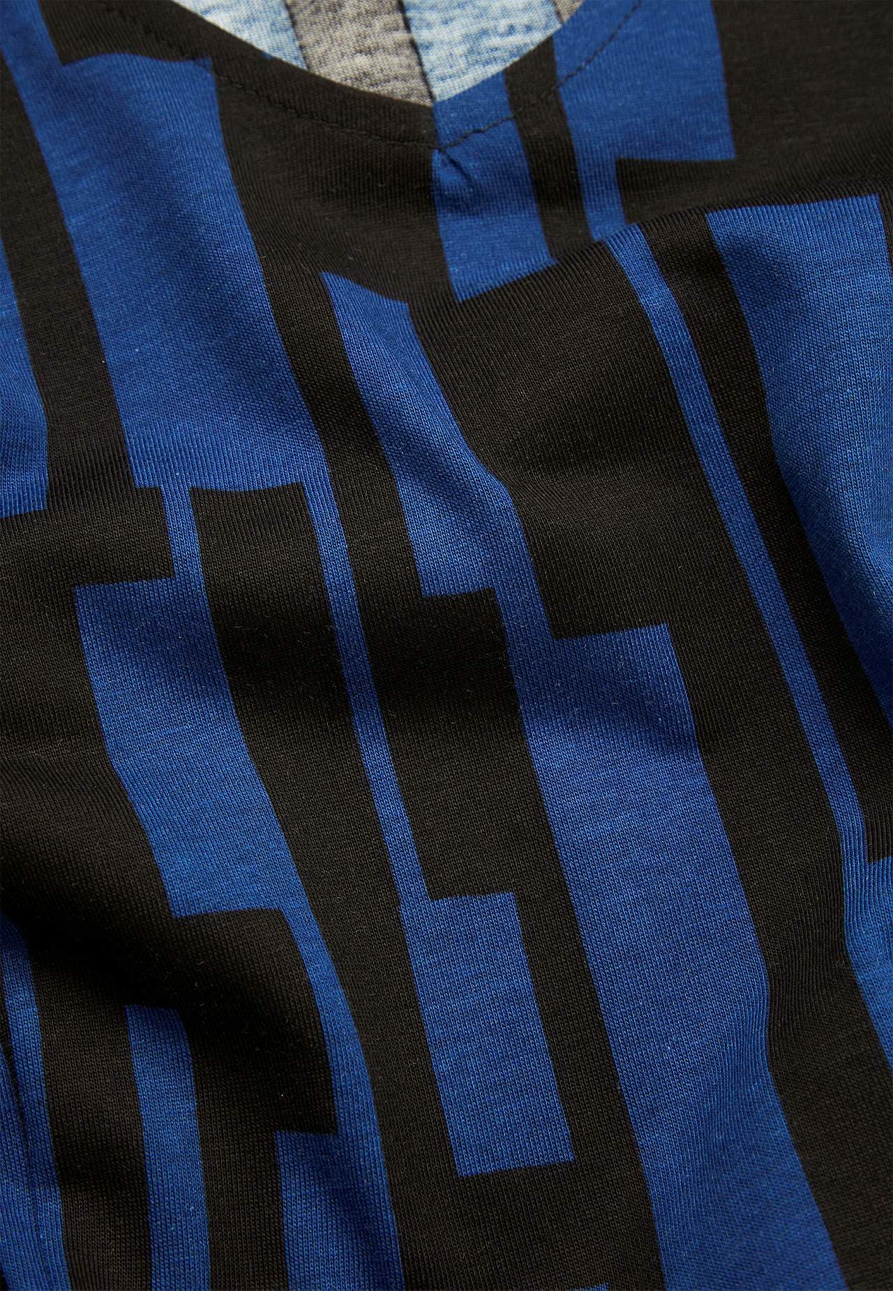 Jersey tuniek met zakken en een v-hals